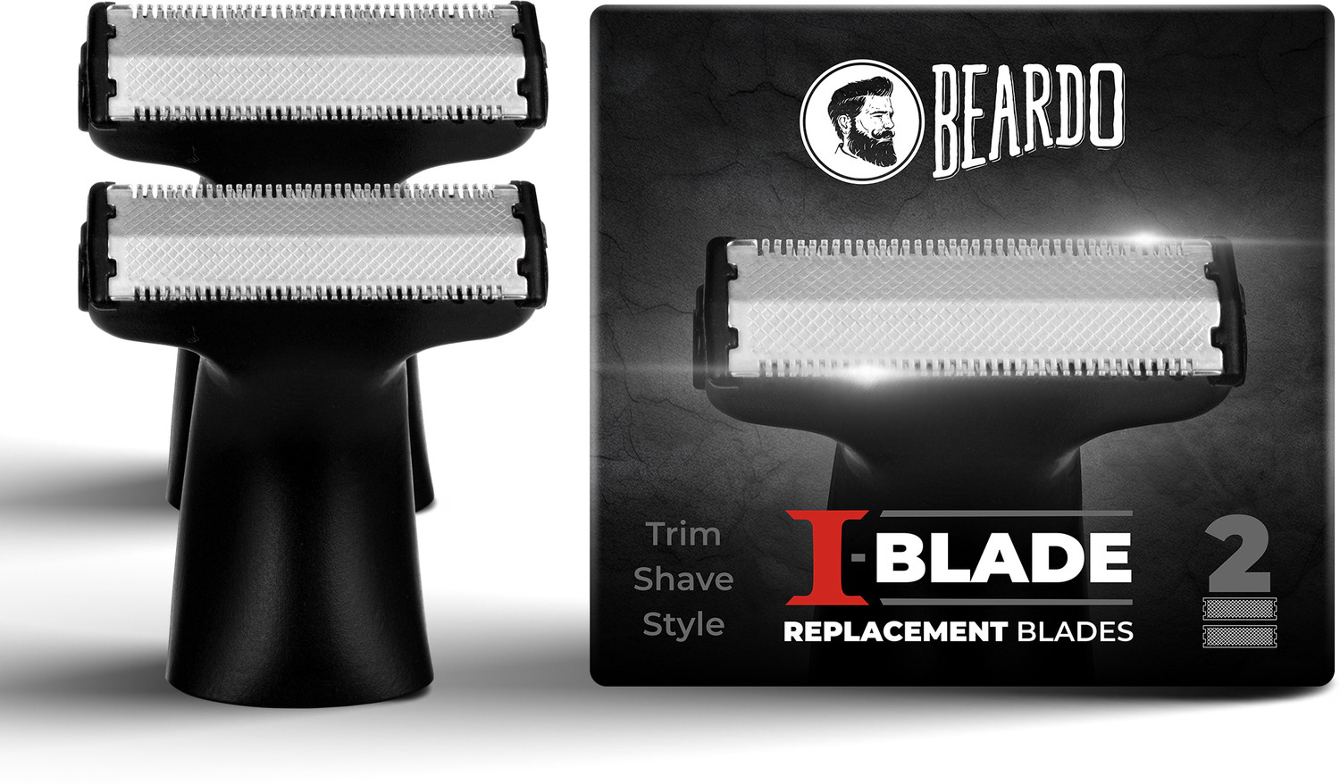BEARDO I Blade Replacement Blade Body Groomer 0 min Runtime 0 Length Settings (Silver) - Image 1