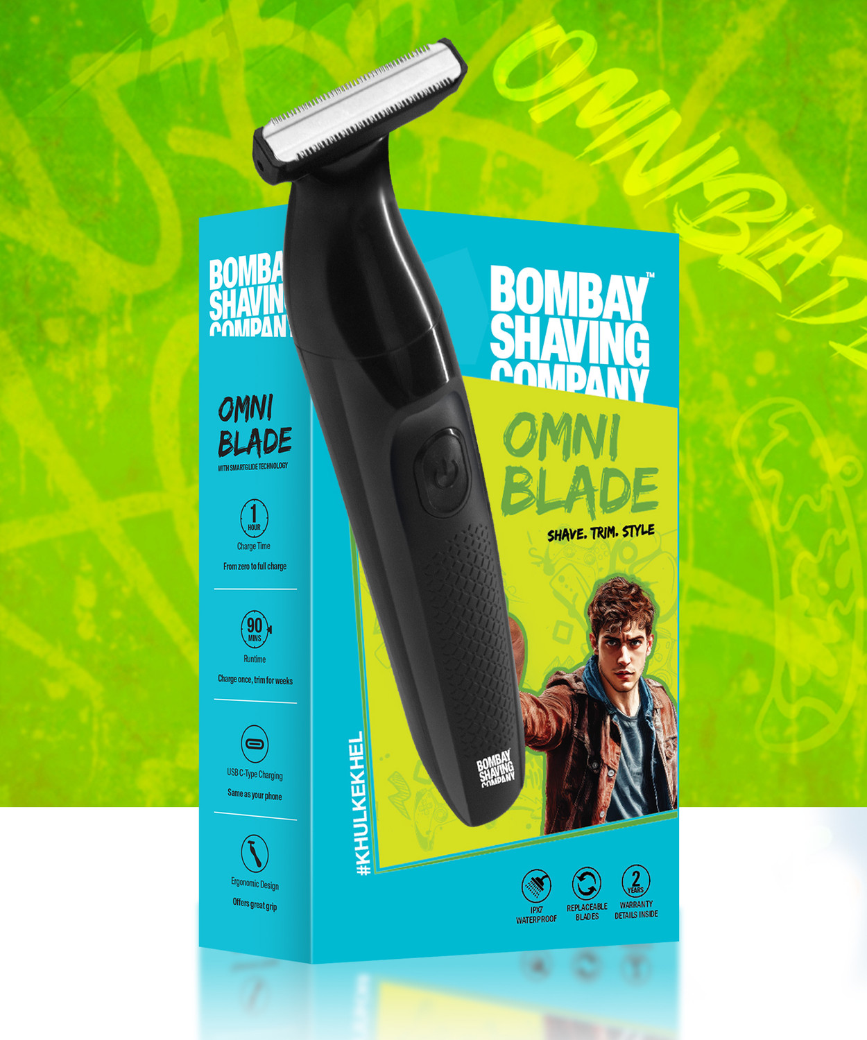 BOMBAY SHAVING COMPANY OmniBlade 3-in-1 Beard Trimmer - Image 1
