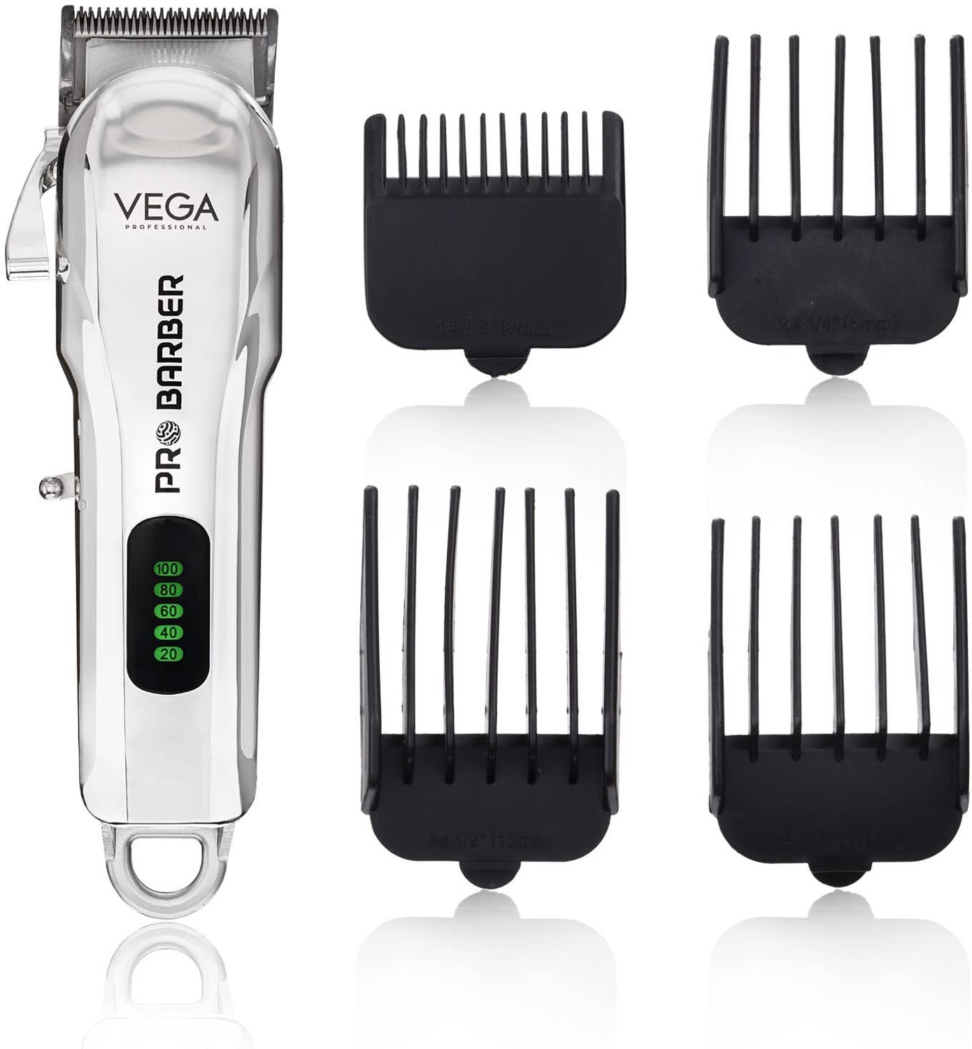 Image of VEGA VPVHC-09 Fully Waterproof Trimmer 180 min Runtime 2 Length Settings (Silver)