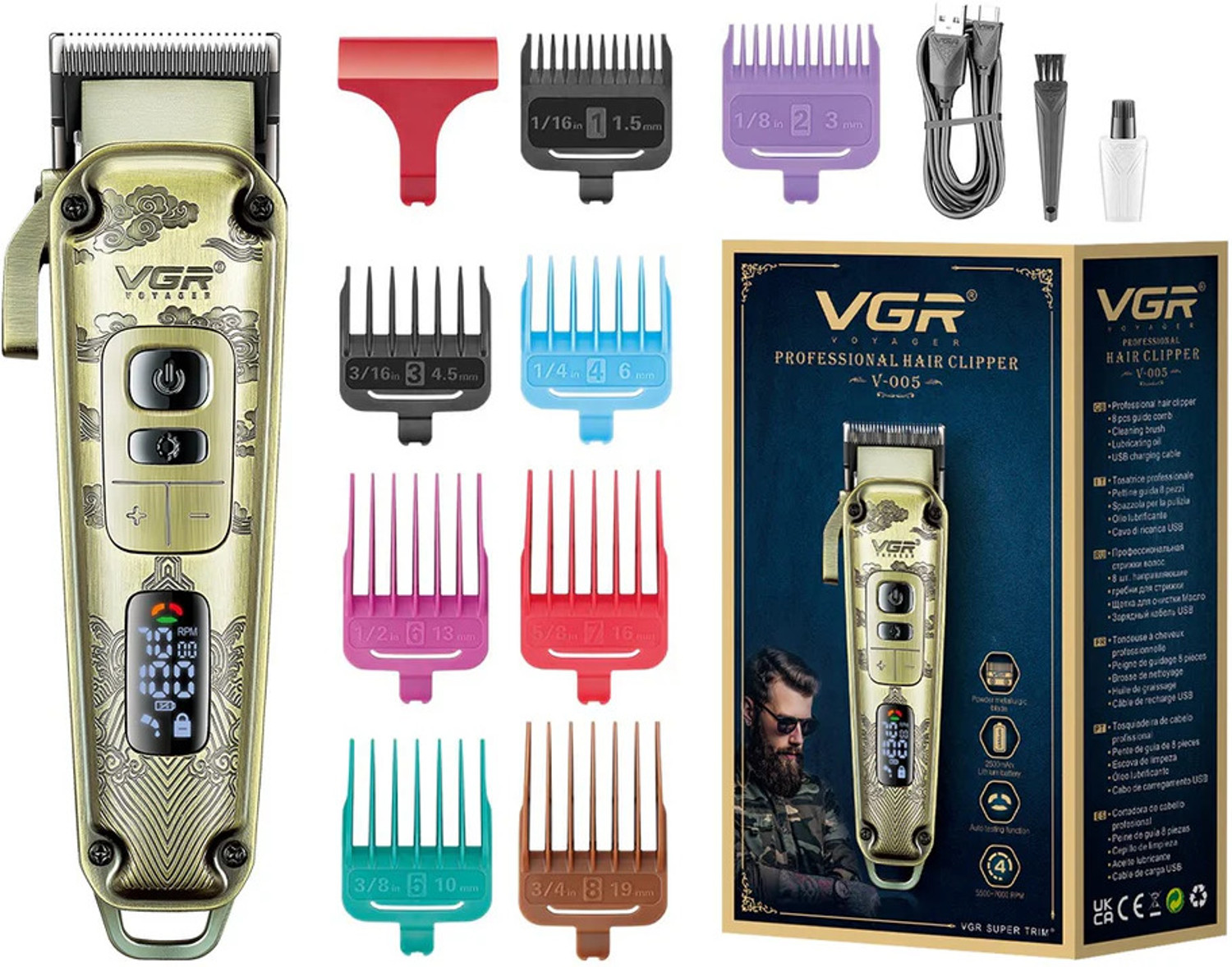 Image of PHILIPS MG7931 /65, 16-in-1 All in One Trimmer Men- Beard, Hair, Body, Nose & Intimate Trimmer 120 min Runtime 17 Length Settings (Grey)