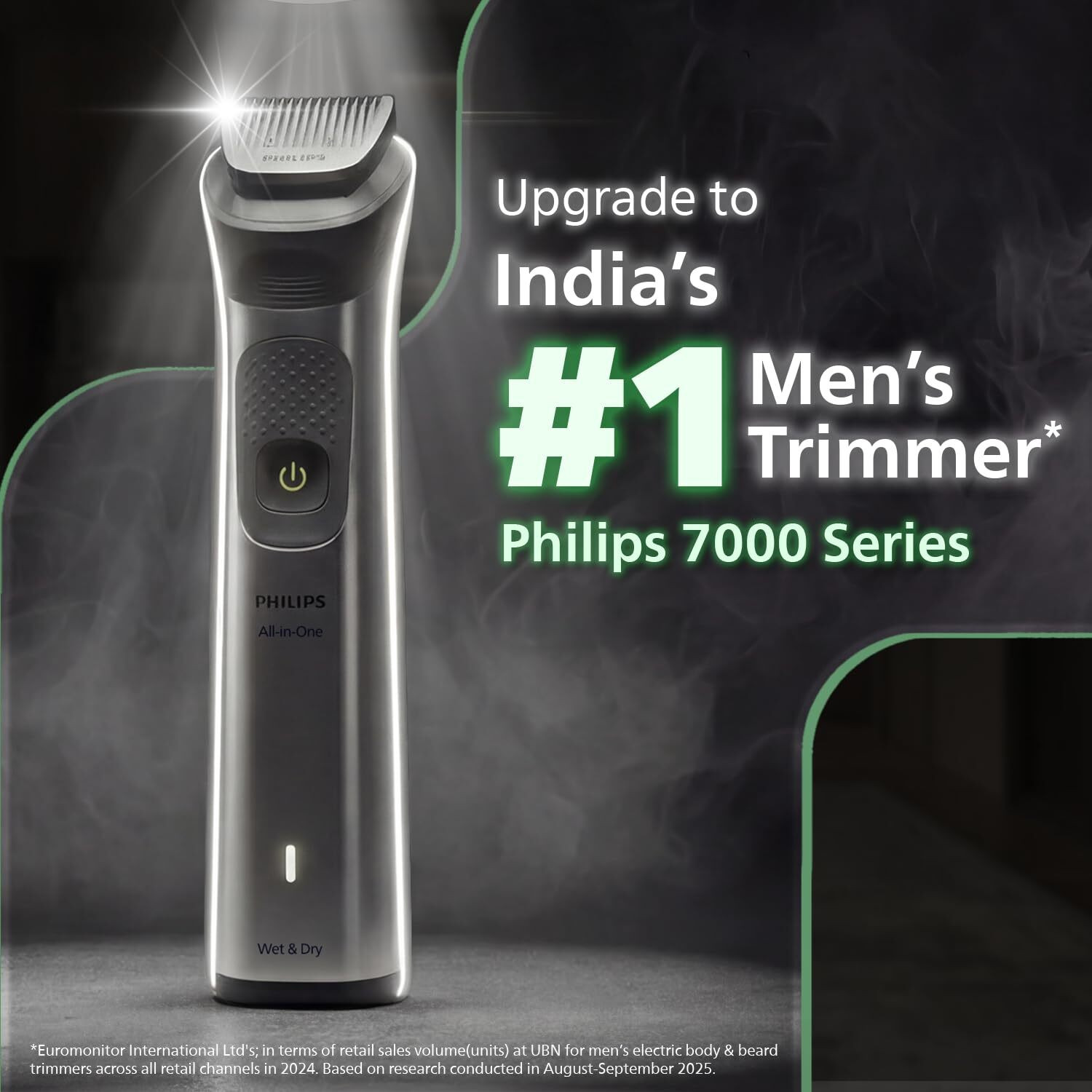 Image of PHILIPS MG7931 /65, 16-in-1 All in One Trimmer Men- Beard, Hair, Body, Nose & Intimate Trimmer 120 min Runtime 17 Length Settings (Grey)