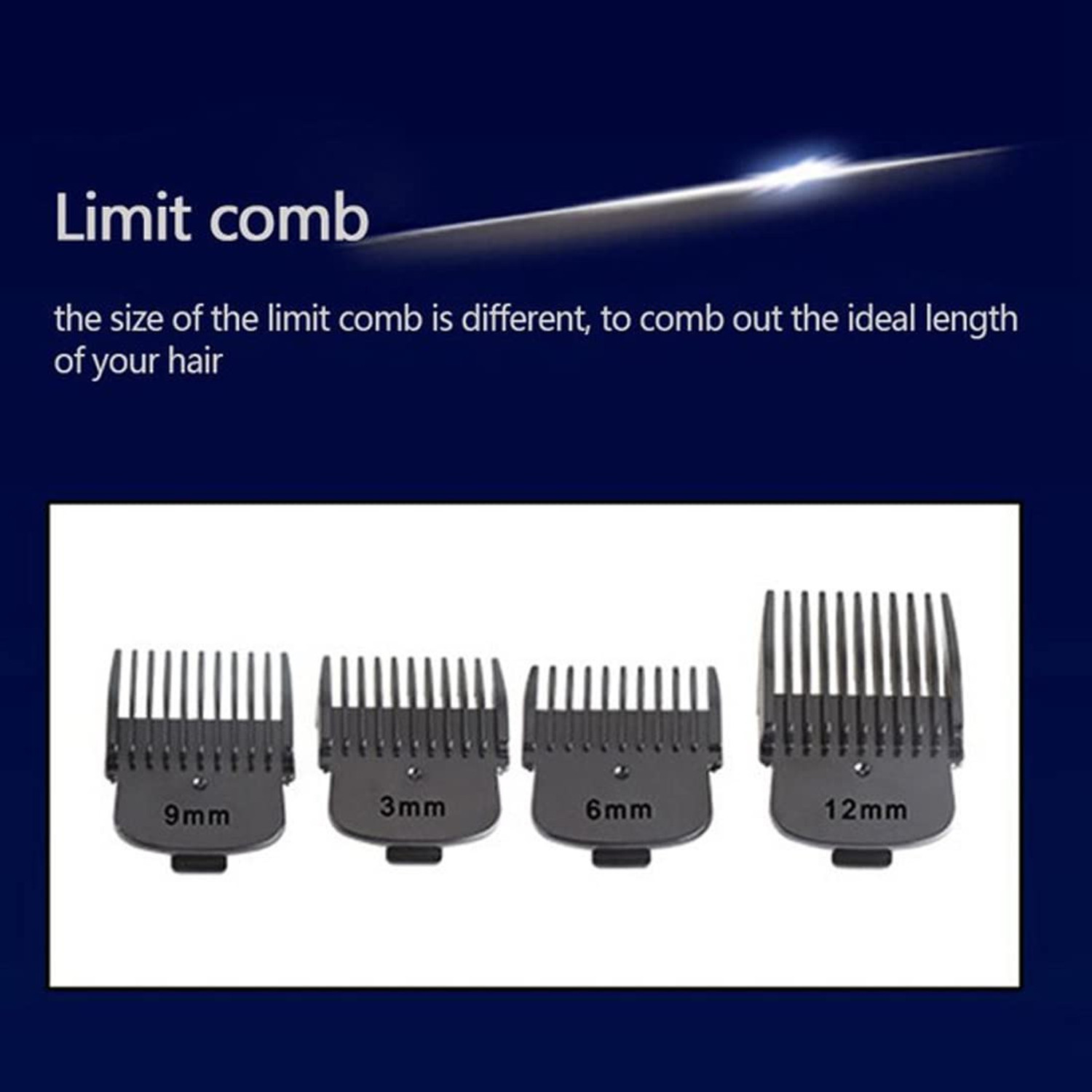 Image of Kemei km-4803 Heavy Duty Corded Hair Clippers for Barber Hair Trimmer Clippers Trimmer 0 min Runtime 4 Length Settings (White)