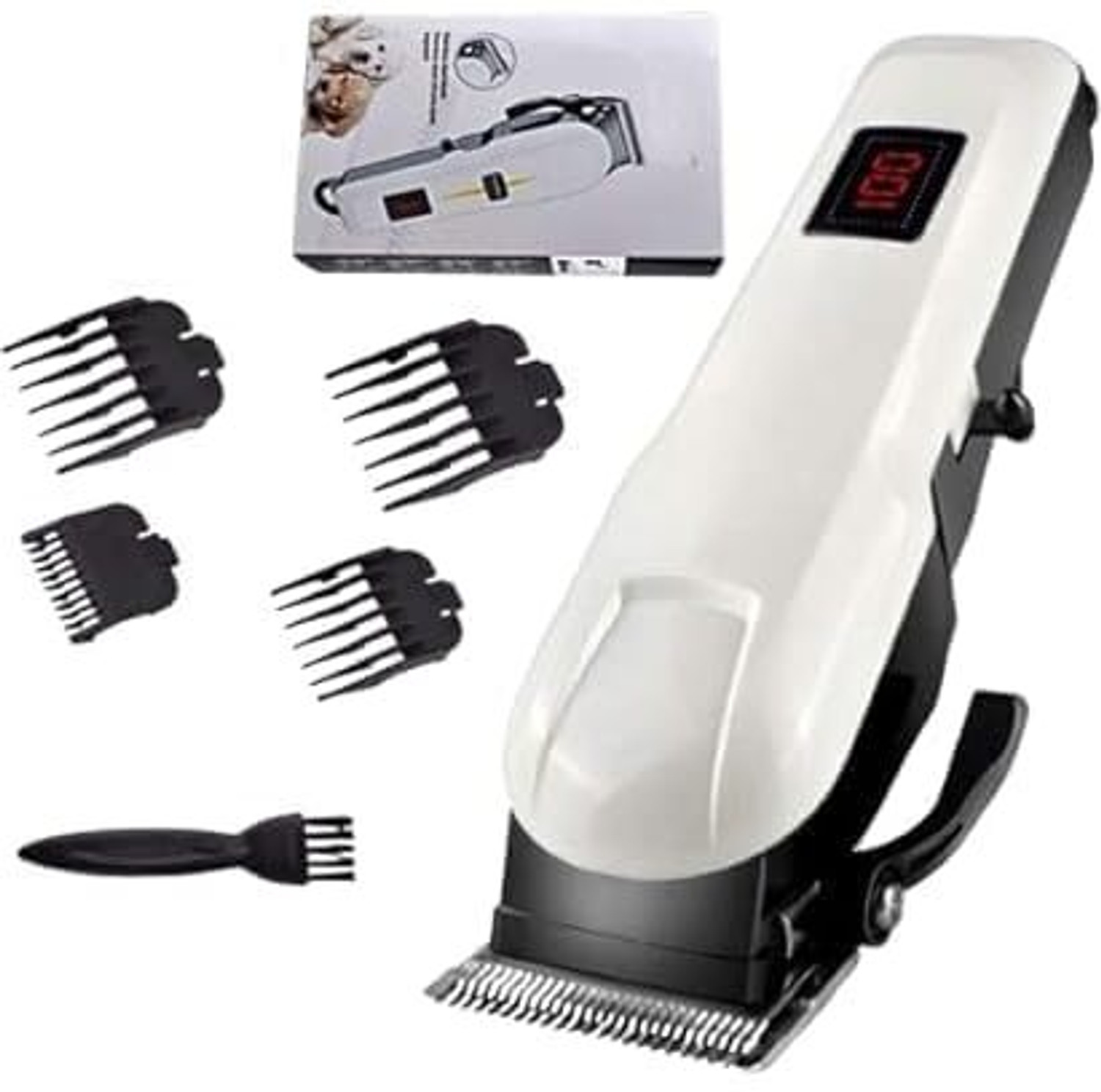 Image of KEMMIE inchKM inch 809A Trimmer 240 min Runtime 4 Length Settings (White)