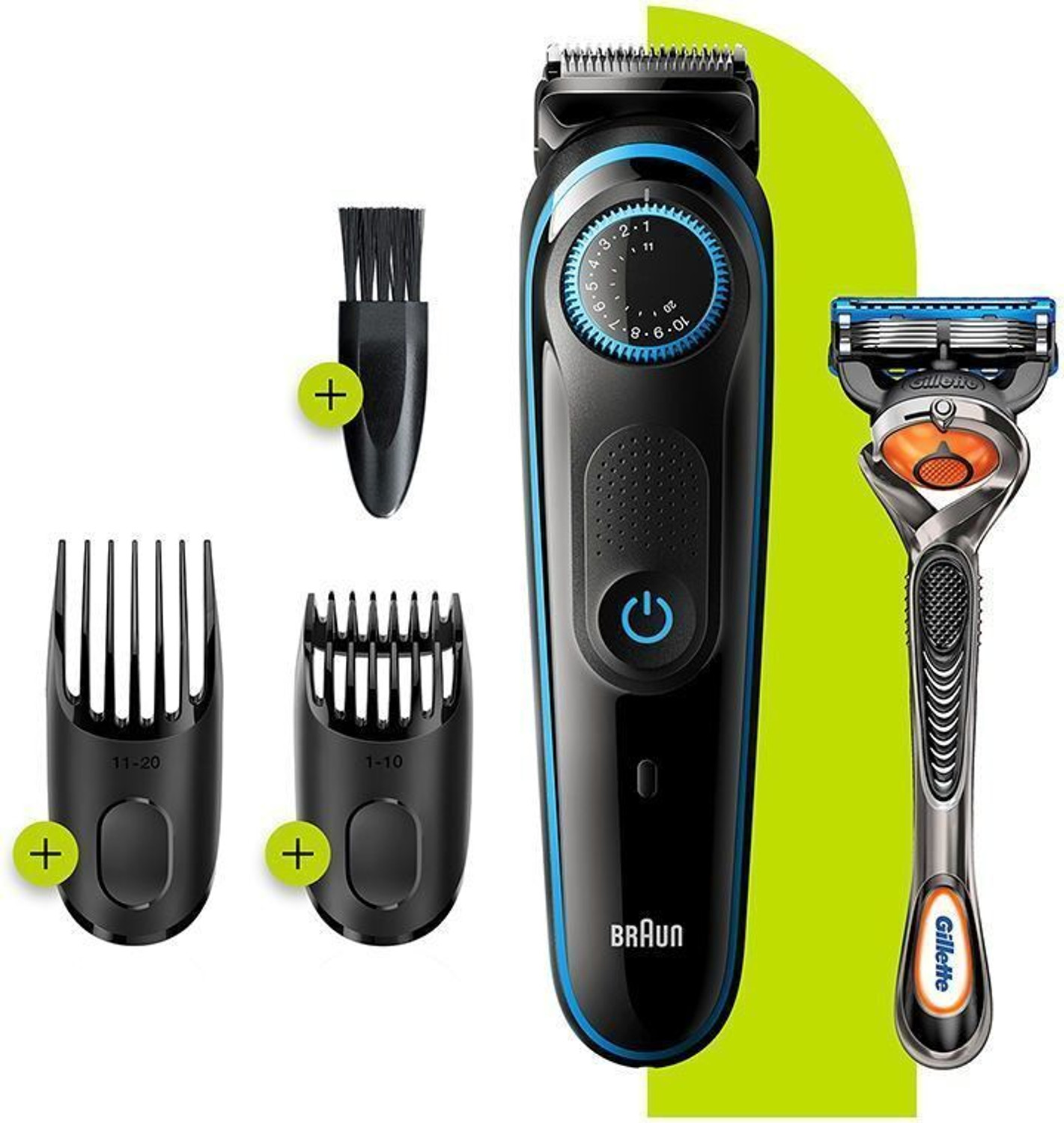 Image of Braun BT5240 Fully Waterproof Trimmer 100 min Runtime 39 Length Settings (Black)