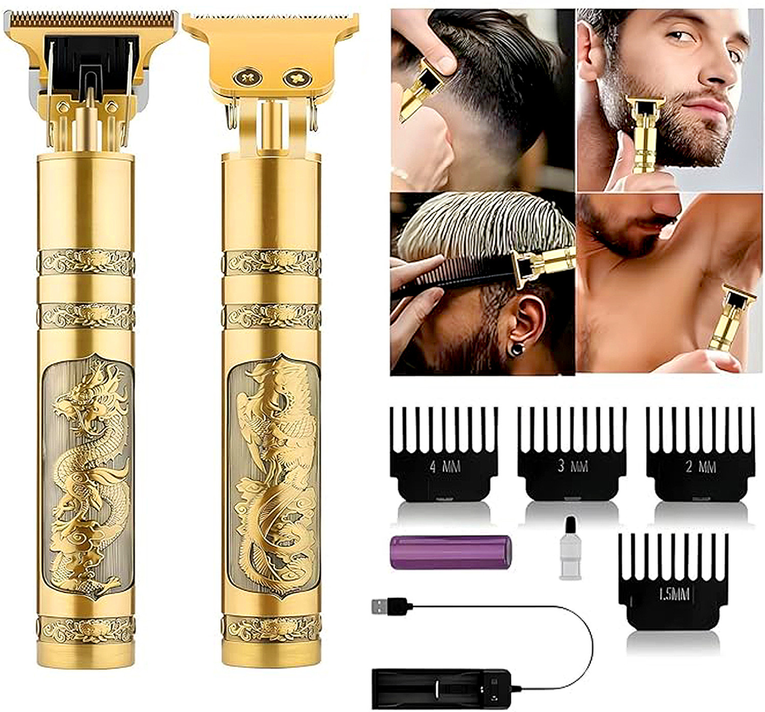 Image of lifelive LLPCM101 Trimmer Men Beard Cordless Trimmers for Man All in One Best Fully Waterproof Trimmer 60 min Runtime 11 Length Settings (Blue)