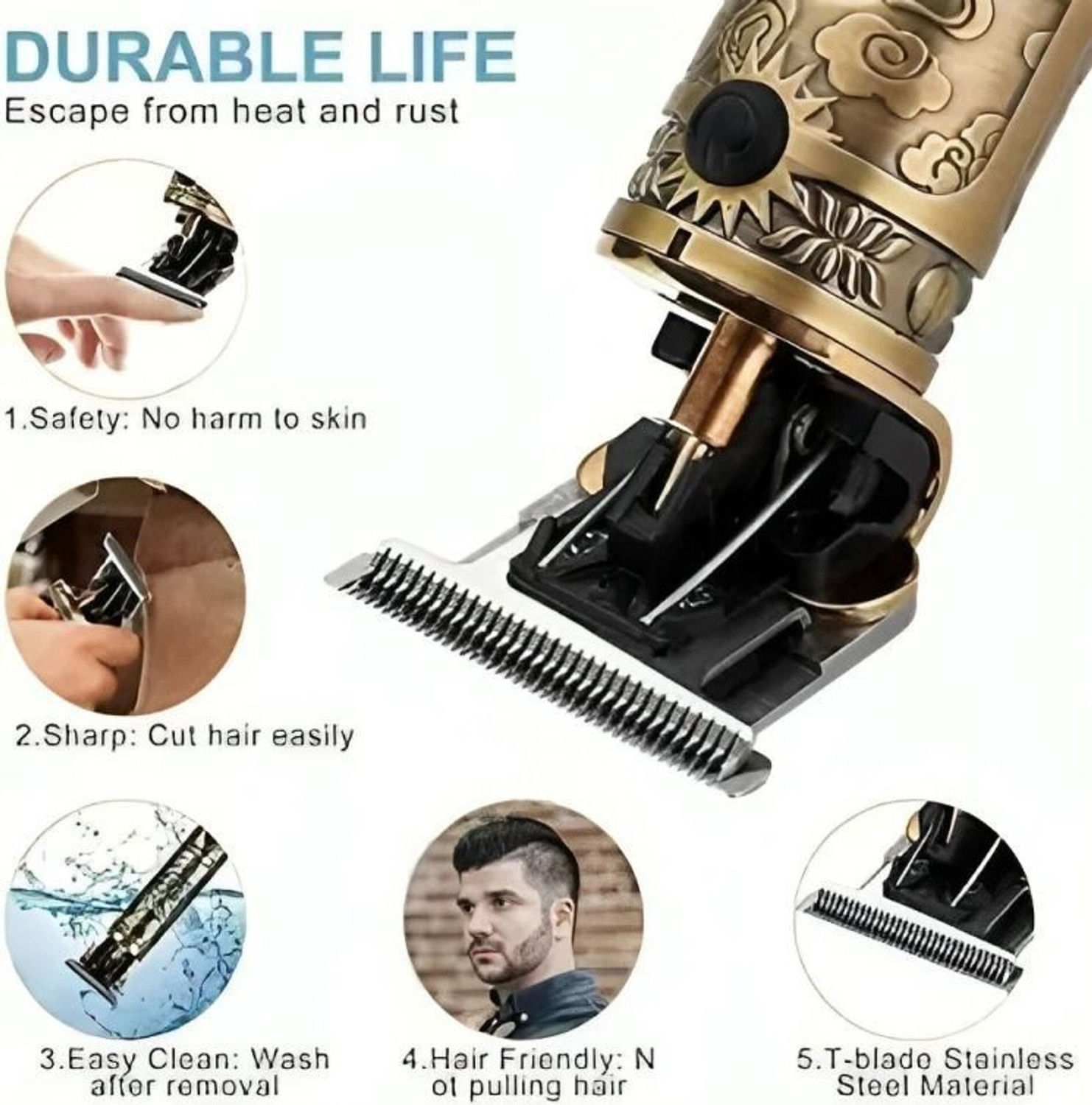 Image of Depoff Professional Hair Shaving Razor for Men, Men