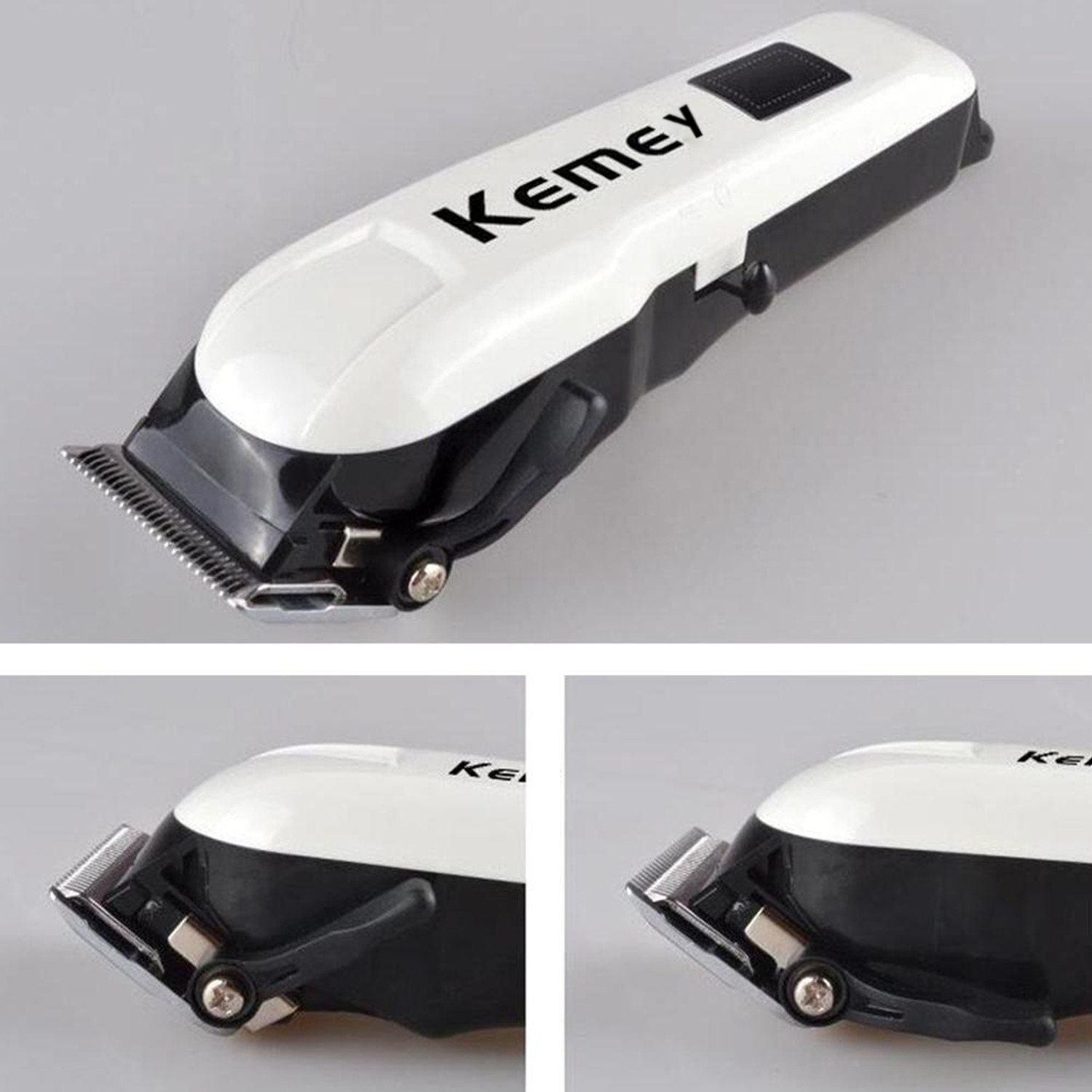 Image of Kemei km-4803 Heavy Duty Corded Hair Clippers for Barber Hair Trimmer Clippers Trimmer 0 min Runtime 4 Length Settings (White)