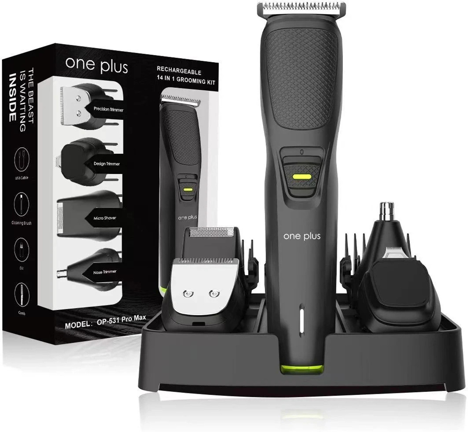 One Plus OP 531 Pro Max 14 in 1 Grooming Kit - Image 1