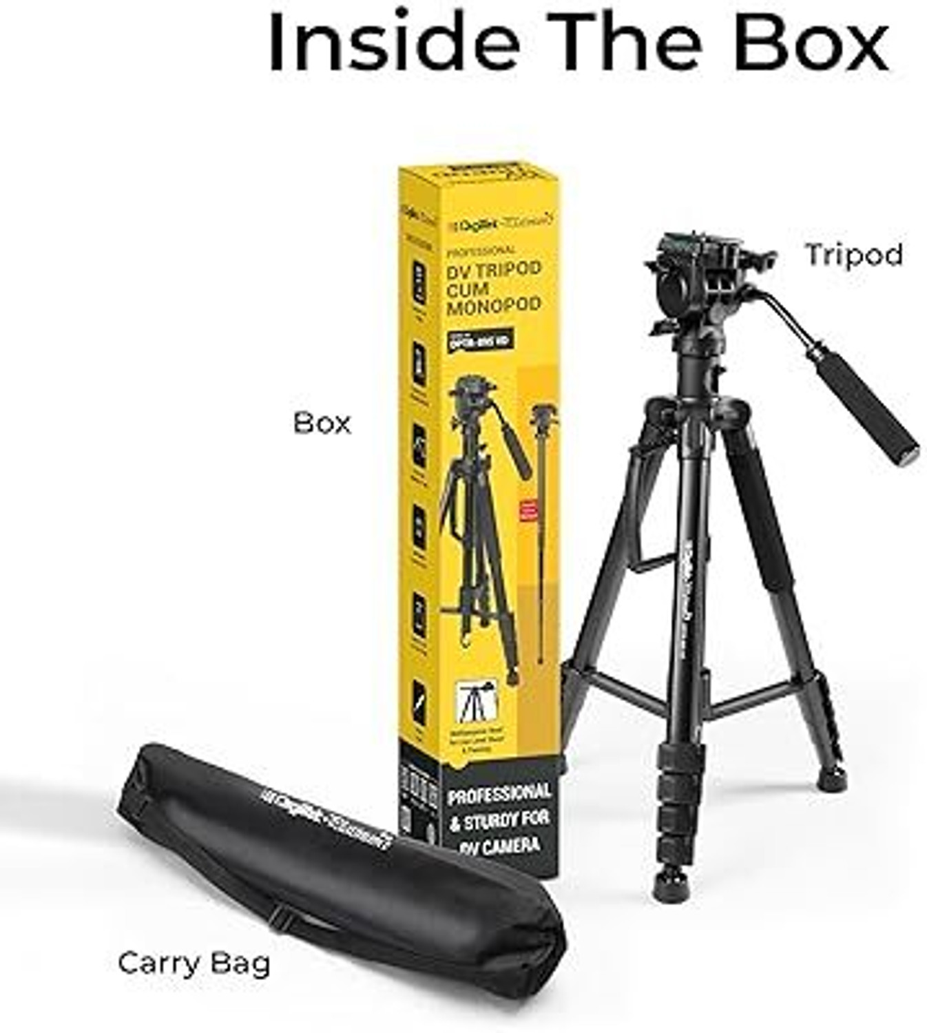 Image of DIGITEK DPTR 895 Monopod (Black, Supports Up to 5000 g)