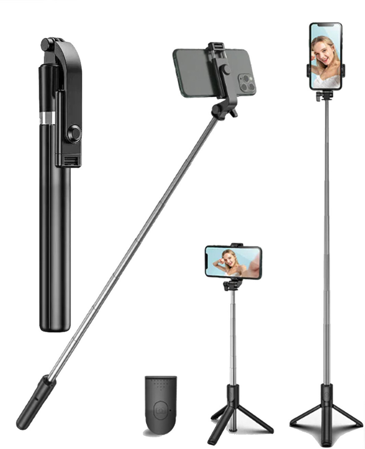 RUAAN Big Tripod 5ft 6inch Long Selfie Stick with Wireless Selfie Remote for Vlog/Reel Tripod Kit, Tripod - RUAAN : Flipkart.com