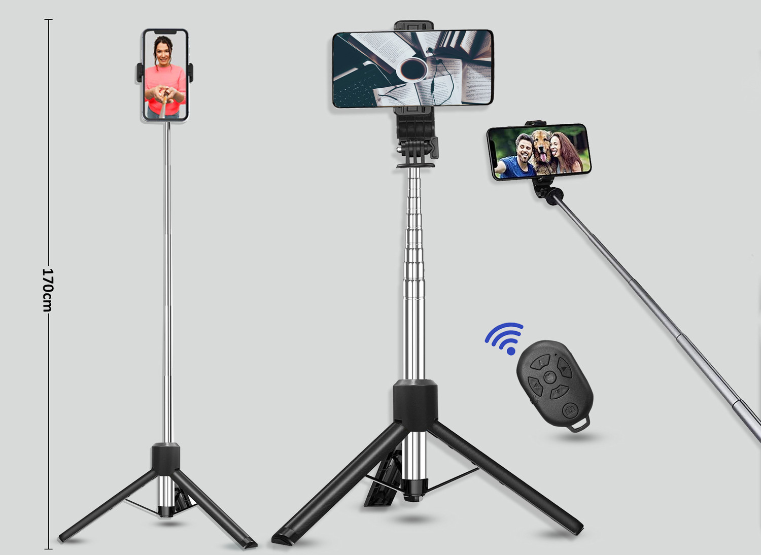 Zohlo 360° Rotation:The Best Selfie Stick with BT Remote for Videos, Images, and Vlogs Tripod - Zohlo : Flipkart.com