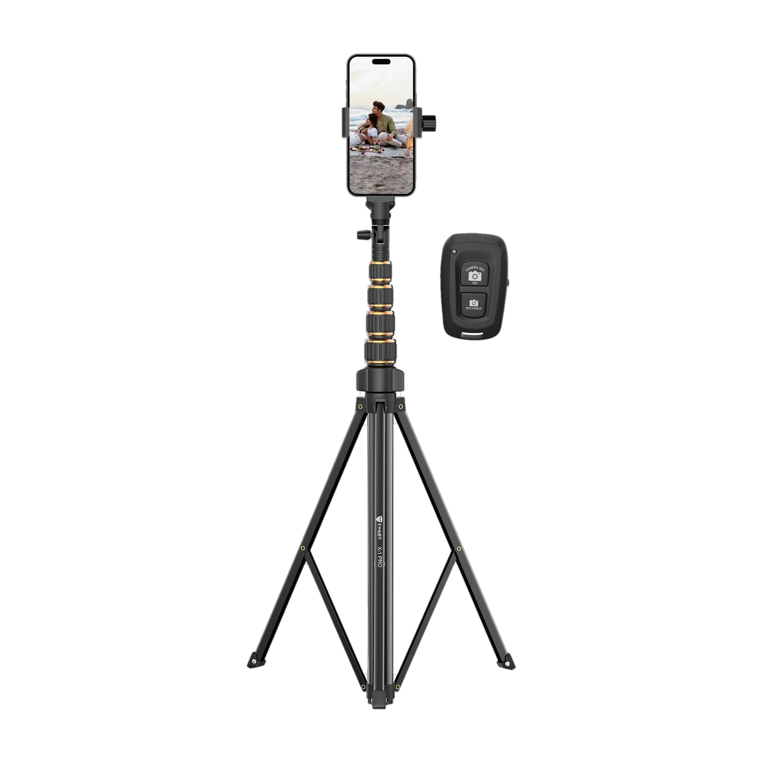 Tygot X-1 PRO 78-Inches (200cm) Aluminium Tripod with Bluetooth Remote Stand for Phone Tripod - Tygot : Flipkart.com