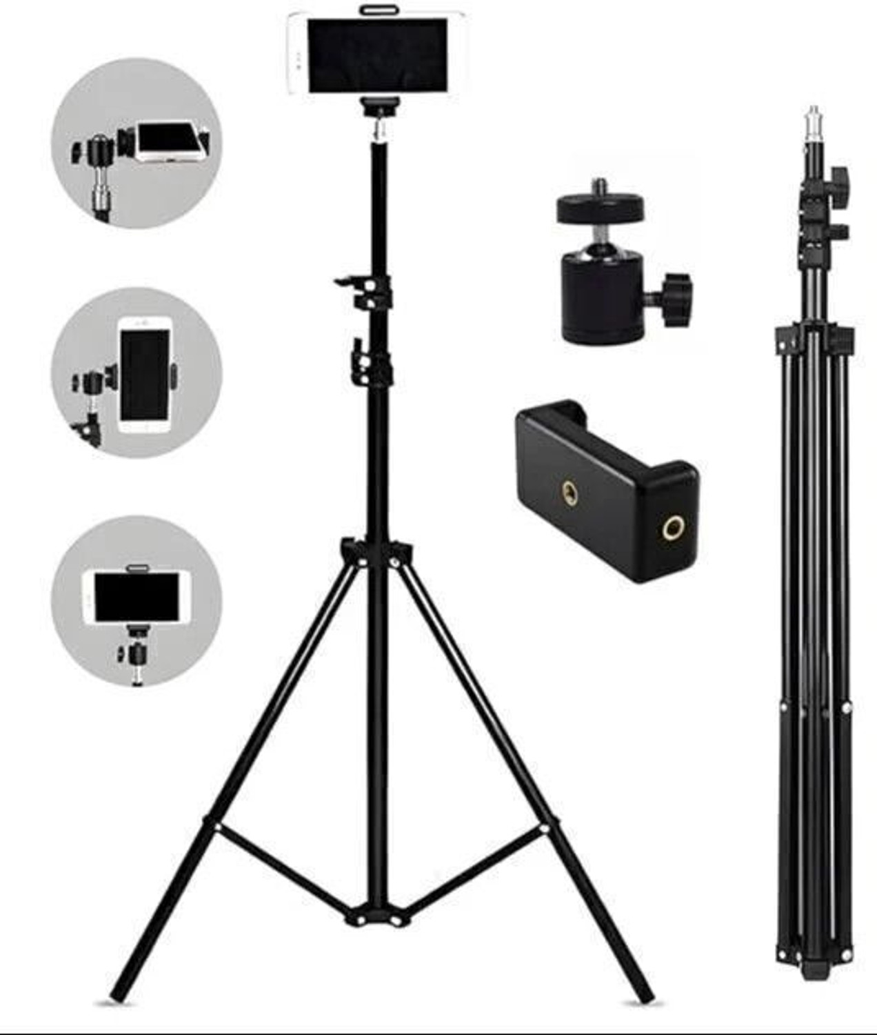 BONTECH 7 Feet Aluminium Tripod Stand - Image 1