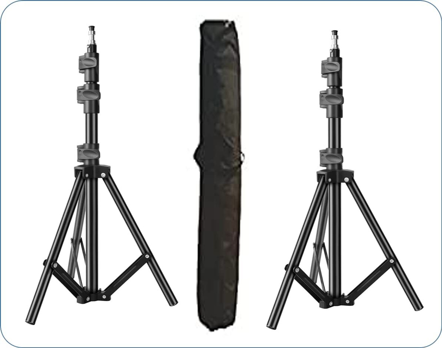 Image of SKYCELL Aluminum Tripod (55-Inch), with Mic, Shutter Button & all Mobile Holder Tripod, Tripod, Tripod Kit (Black, Supports Up to 5000 g)