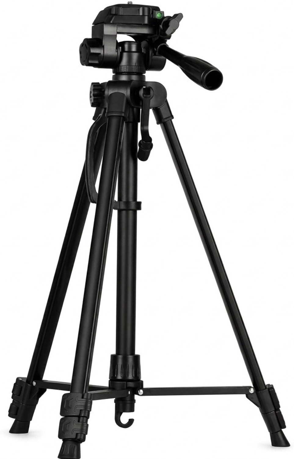 Image of SKYCELL Aluminum Tripod (55-Inch), with Mic, Shutter Button & all Mobile Holder Tripod, Tripod, Tripod Kit (Black, Supports Up to 5000 g)