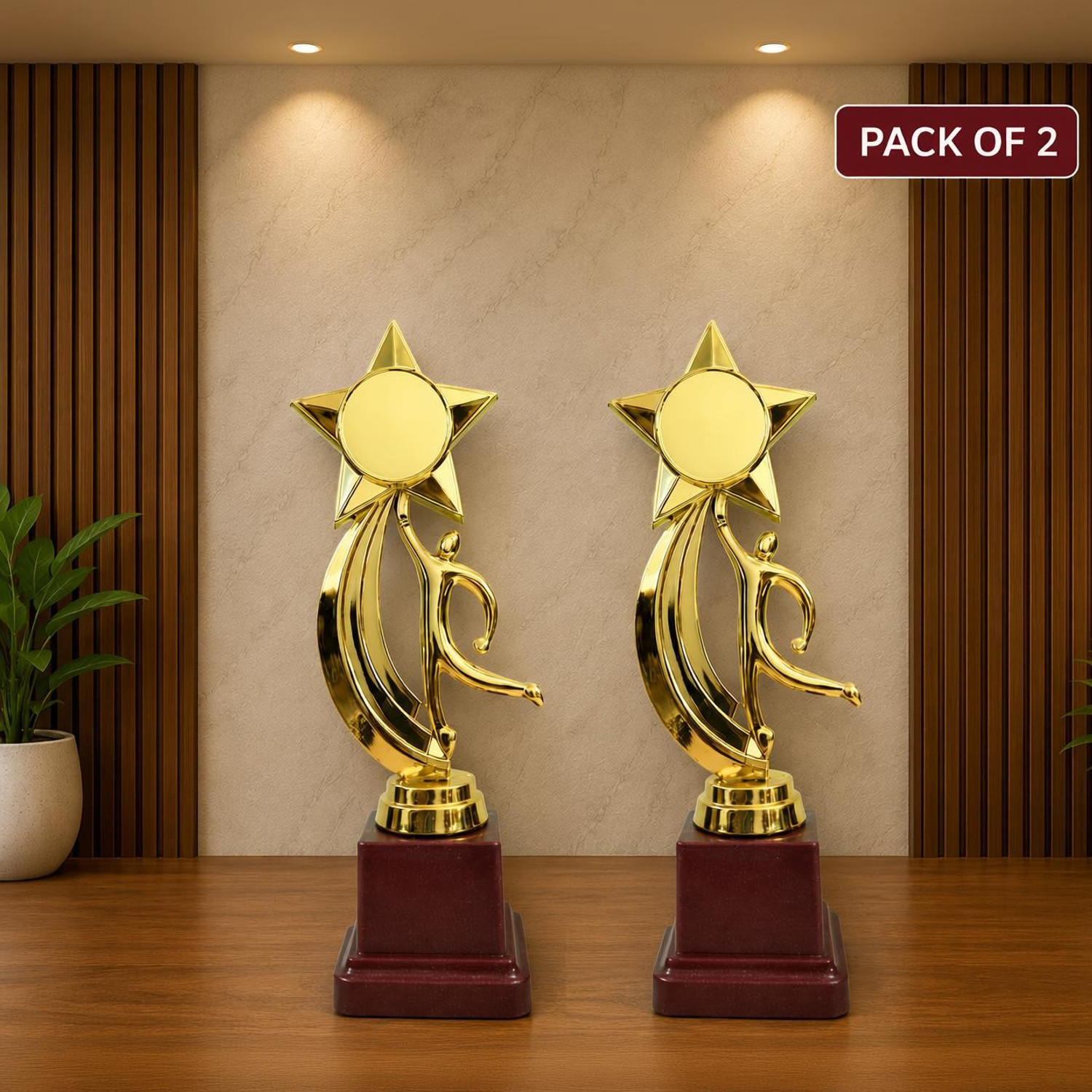 Image of SamirSports Premium Cricket Trophy Award Cup Decorative Sports Winner Prize Trophy (medium)