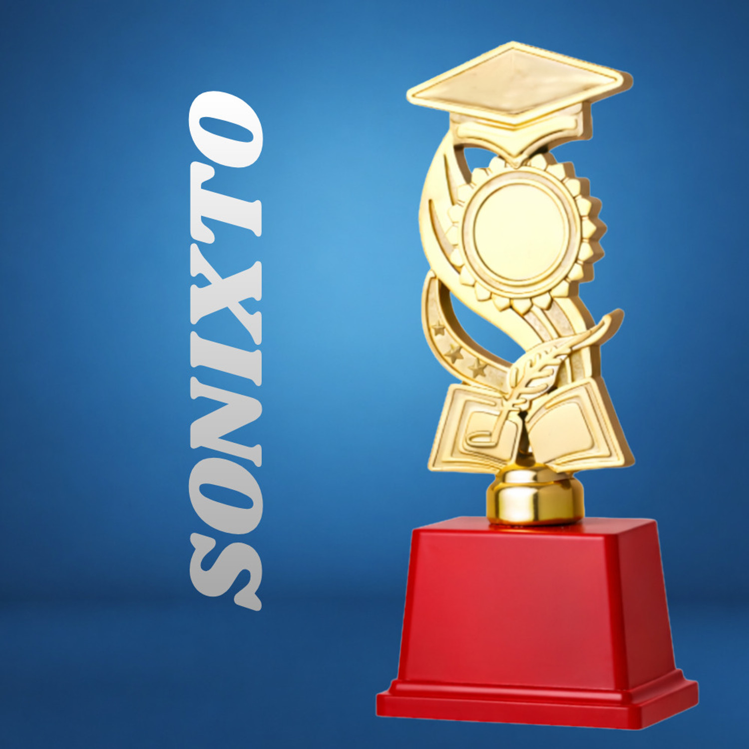 Image of Afiya International Wooden Momento Two Star 8.50 INCH OR 21.60 CM Size (Pack Of 5 )Pcs Trophy Trophy (8.50 INCH)