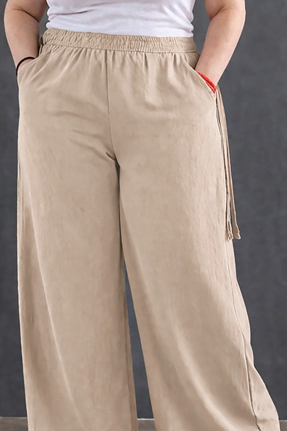 Image of Roadster Pack of 2 Women Relaxed Multicolor Cotton Blend Trousers