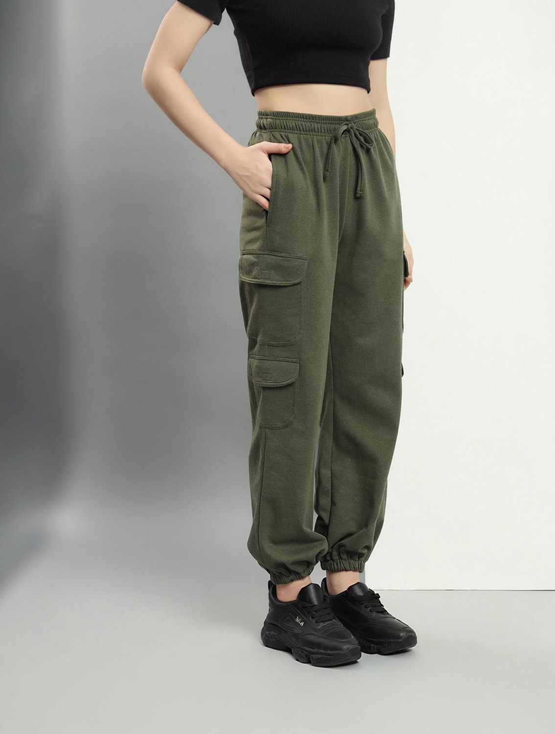 Q-Rious Women Multicolor Cotton Trousers - Image 1