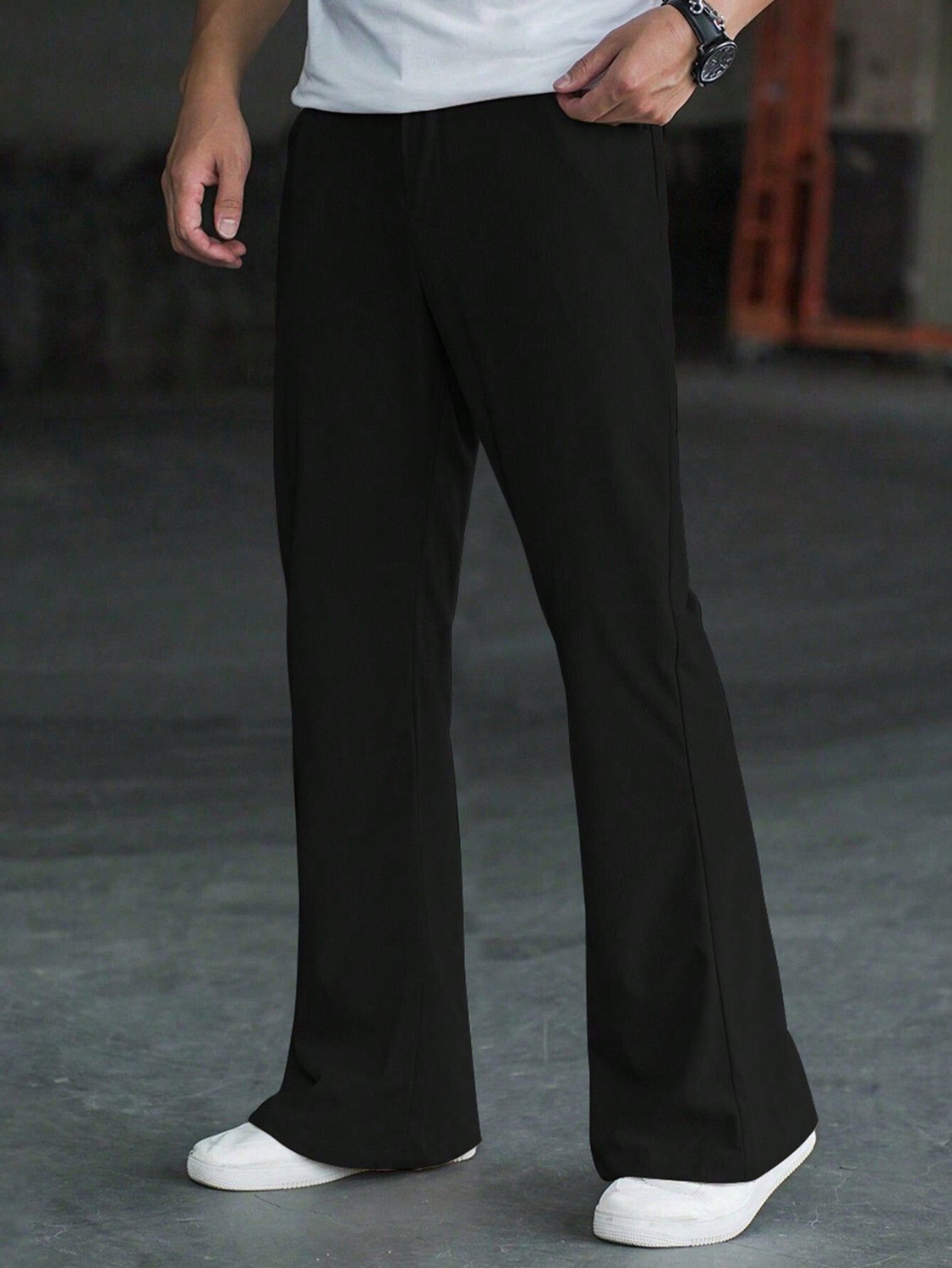 Plus91 Loose Fit Men Black Trousers - Image 6