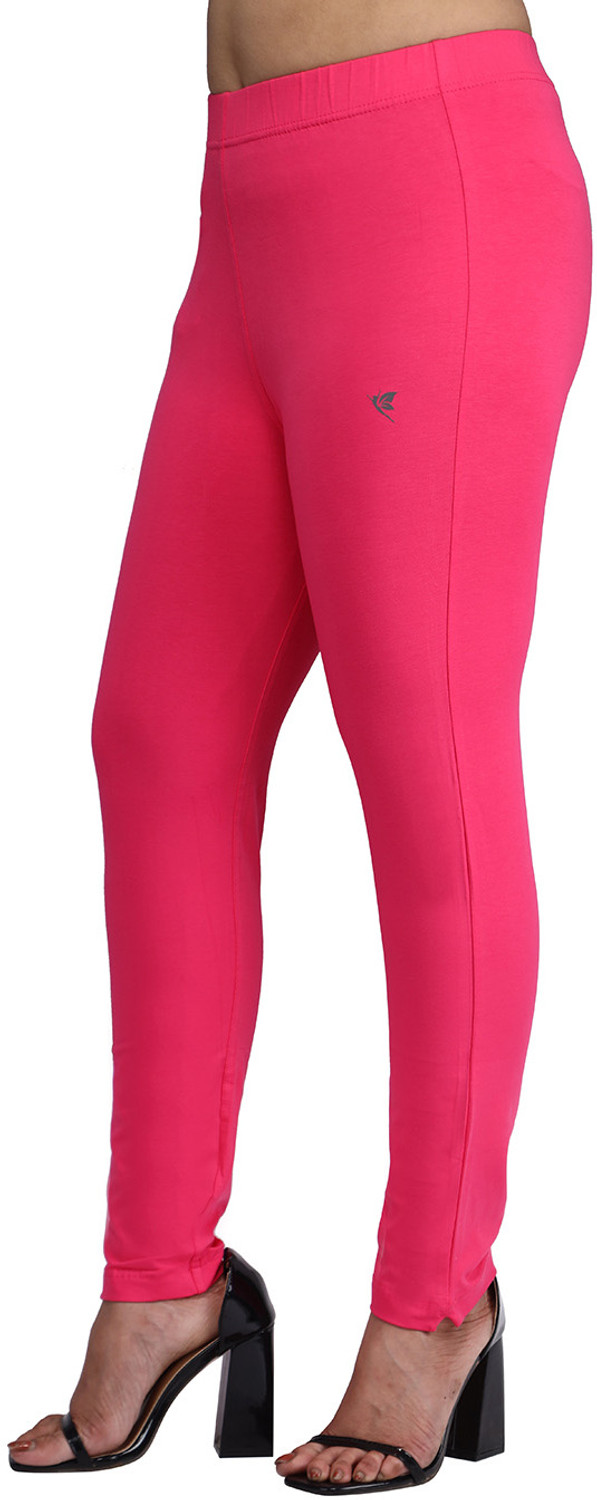 Image of Comfort Lady Women Regular Fit Pink Cotton Blend Trousers
