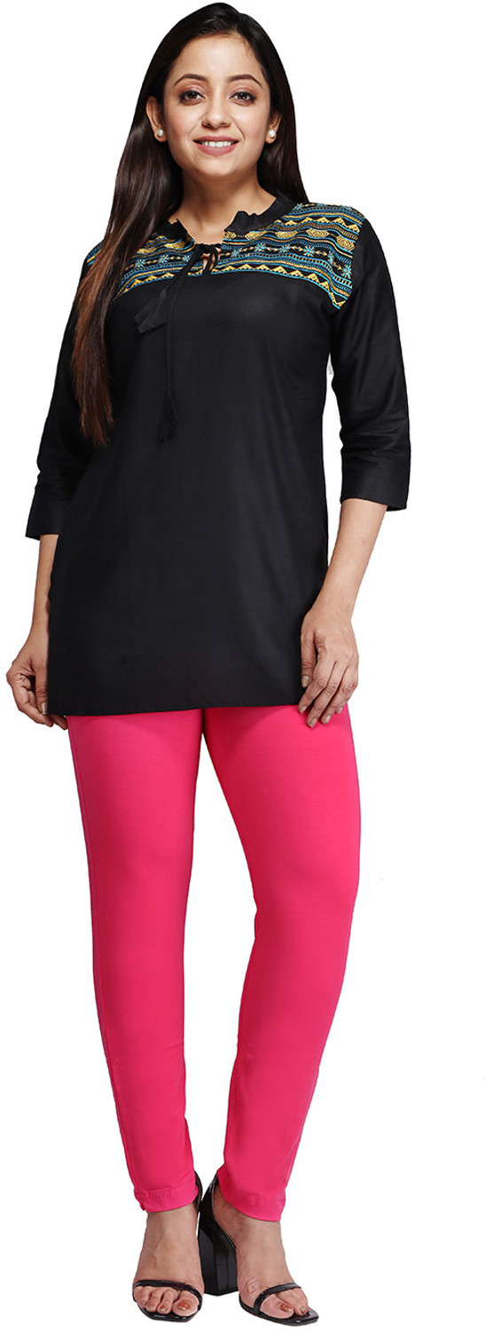Image of Comfort Lady Women Regular Fit Pink Cotton Blend Trousers