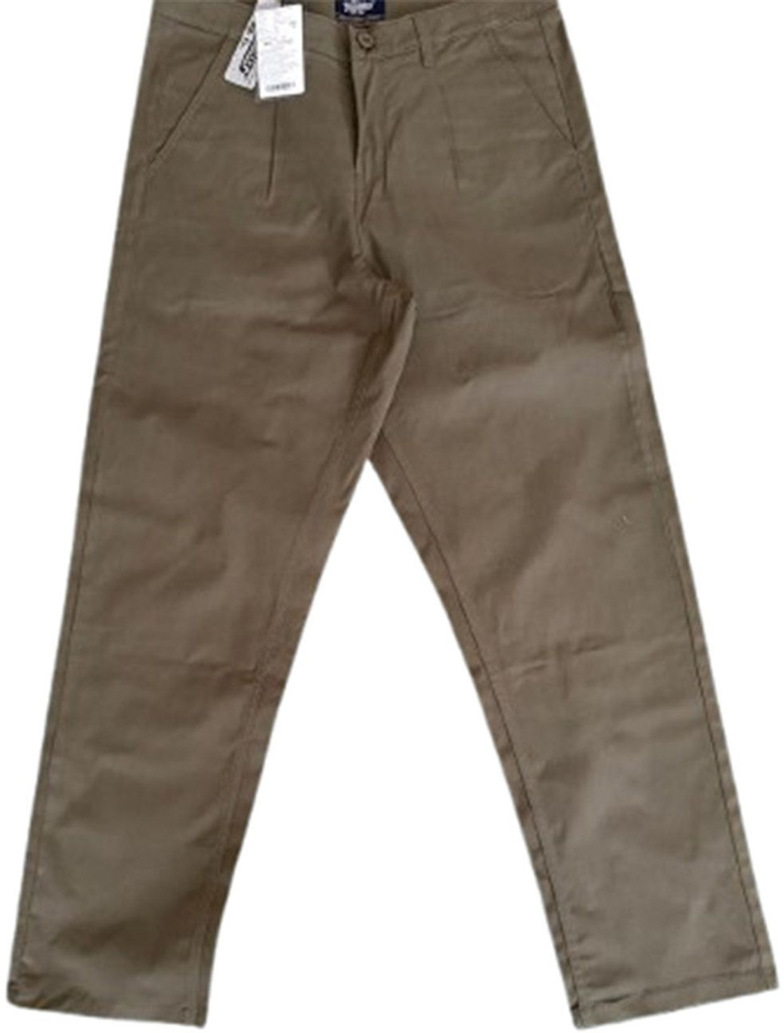 Image of Roadster Men Relaxed Multicolor Cotton Blend Trousers