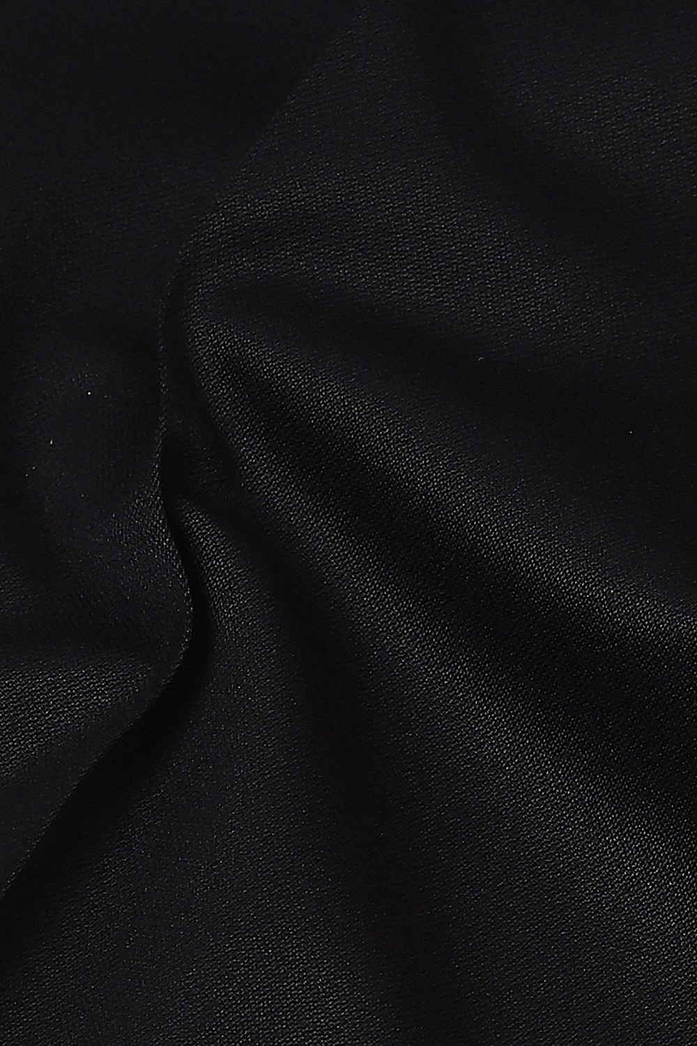 Image of VAN HEUSEN Men Regular Fit Black Polyester Trousers