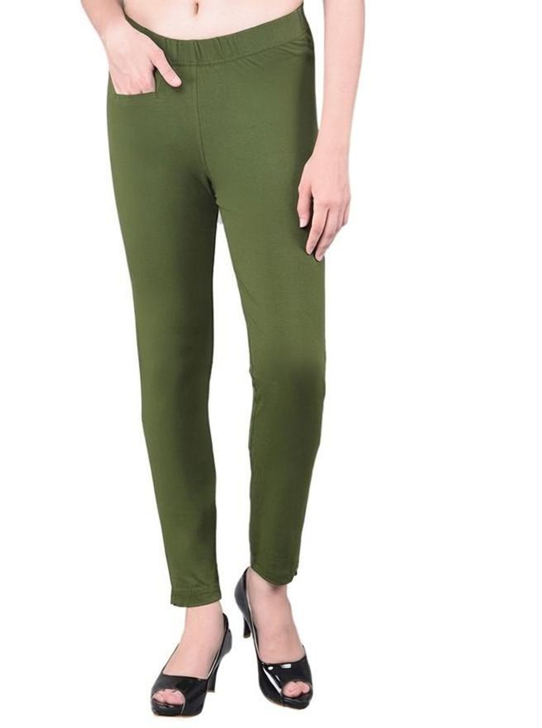 Image of Comfort Lady Women Regular Fit Pink Cotton Blend Trousers