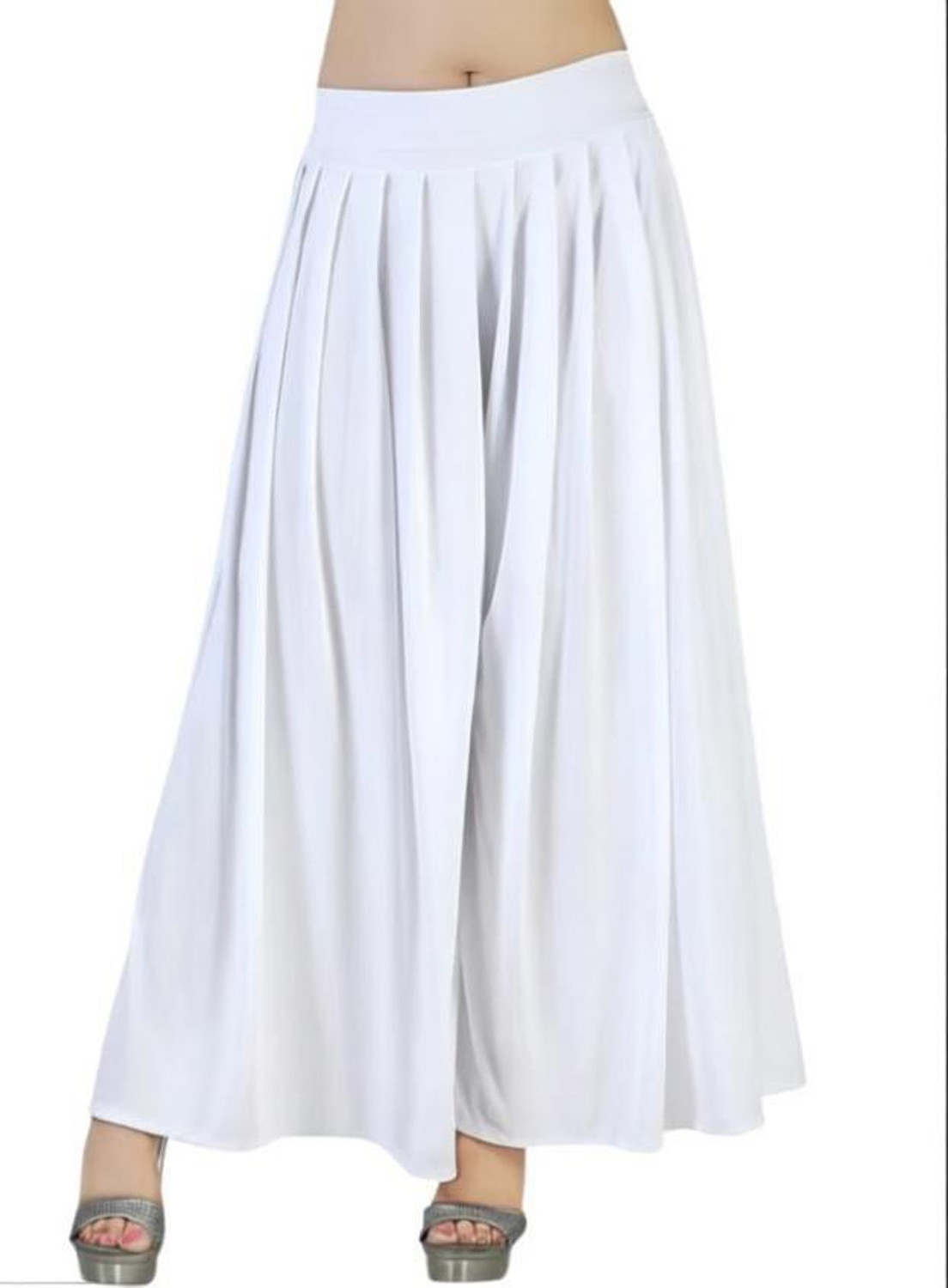 Image of Liance Women Regular Fit White Pure Cotton Trousers