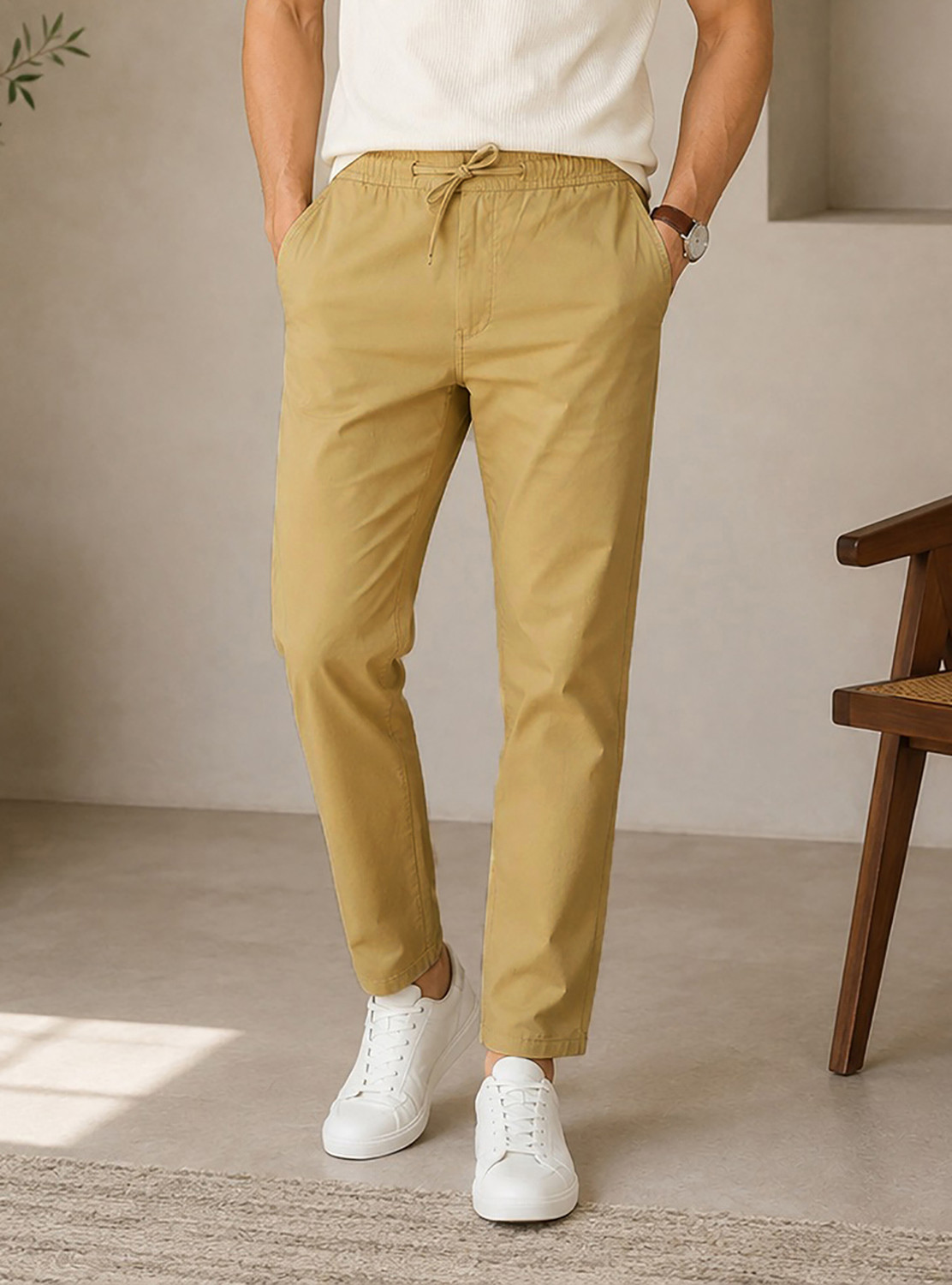 FUBAR Slim Fit Men Brown Trousers - Image 5