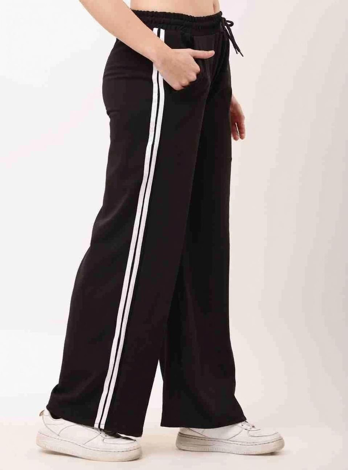 Image of Liance Women Regular Fit White Pure Cotton Trousers