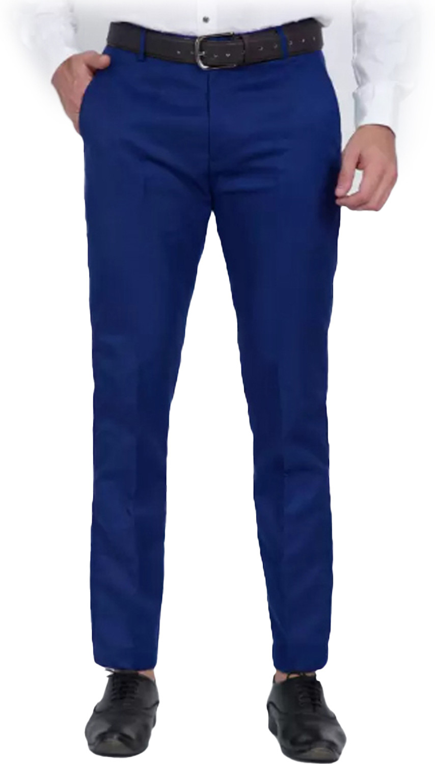 Image of Sucheh Gwalior Pack of 2 Men Regular Fit Grey Cotton Blend Trousers
