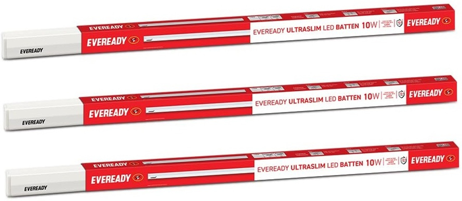 Image of Wipro 10 Watt LED tubelight Batten (Color-White /6500K,Size: 2 feet)- Pack of 5 10 W 54 cm Tube Light (White, Pack of 5)