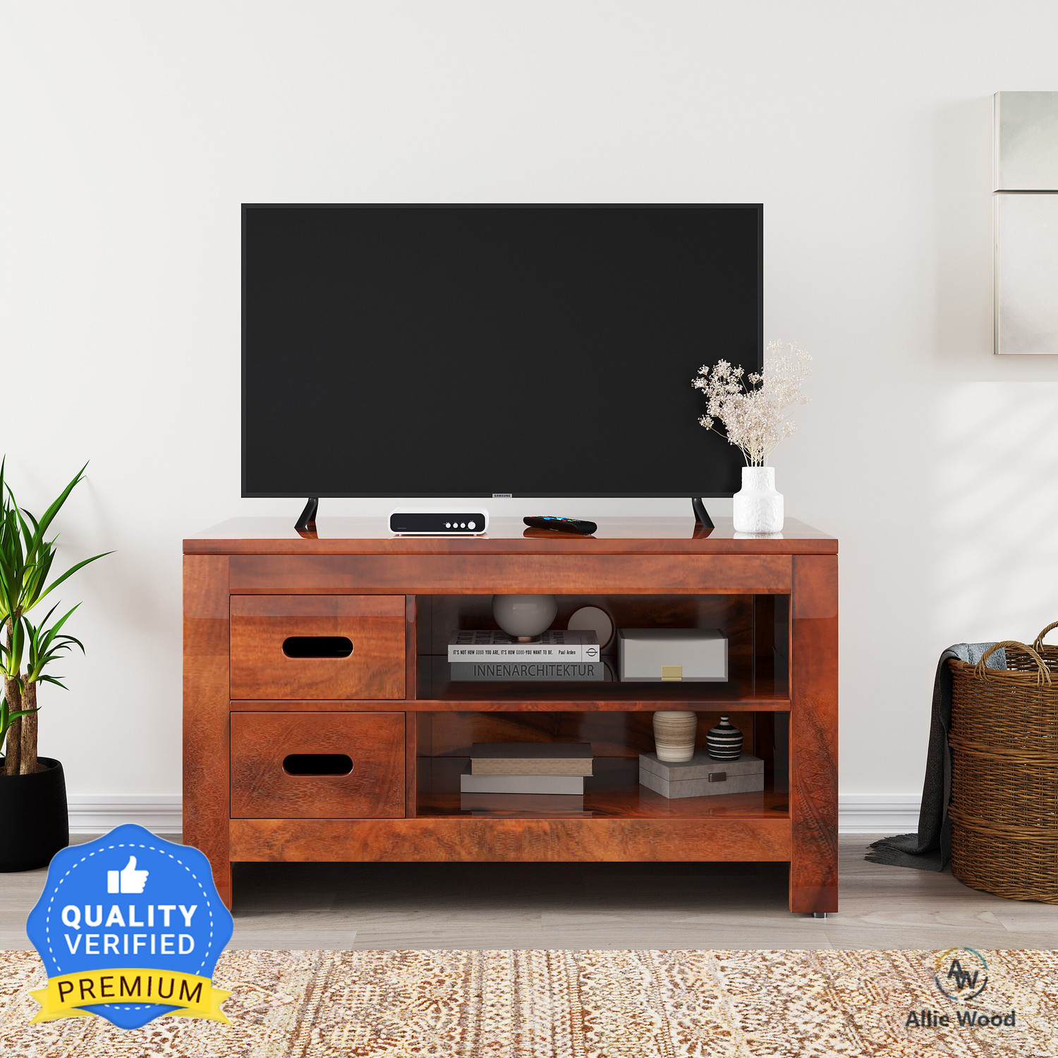 Allie Wood Rosewood (Sheesham) Solid Wood TV Entertainment Unit Price in India - Buy Allie Wood Rosewood (Sheesham) Solid Wood TV Entertainment Unit online at Flipkart.com