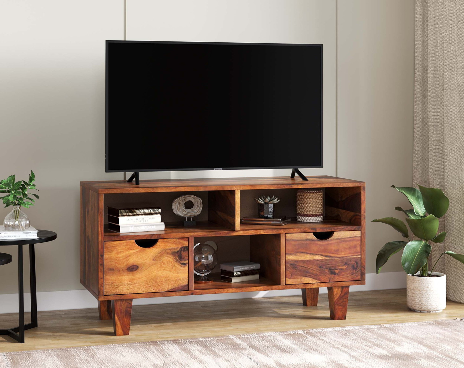 Allie Wood Rosewood ( Sheesham ) Solid Wood TV Entertainment Unit Price in India - Buy Allie Wood Rosewood ( Sheesham ) Solid Wood TV Entertainment Unit online at Flipkart.com