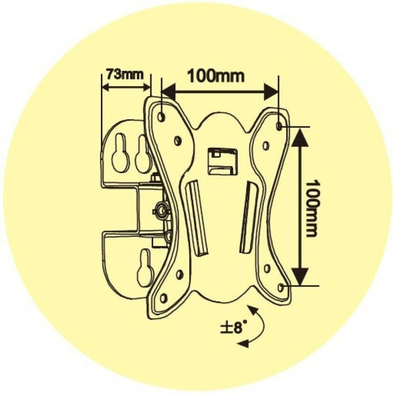 Image of Flipkart SmartBuy 10-27 inch LED TV Wall Mount Full Motion TV Mount