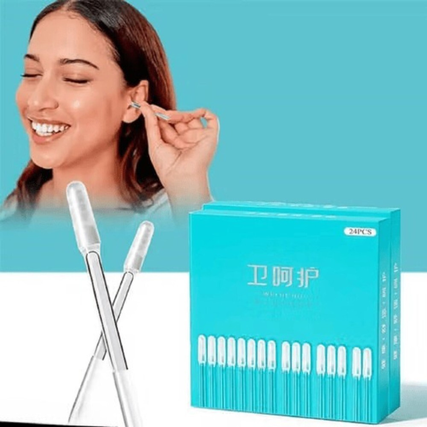 LPHOUSE Reusable Ear Cleaner Tool Set, 24 Pcs - Image 1