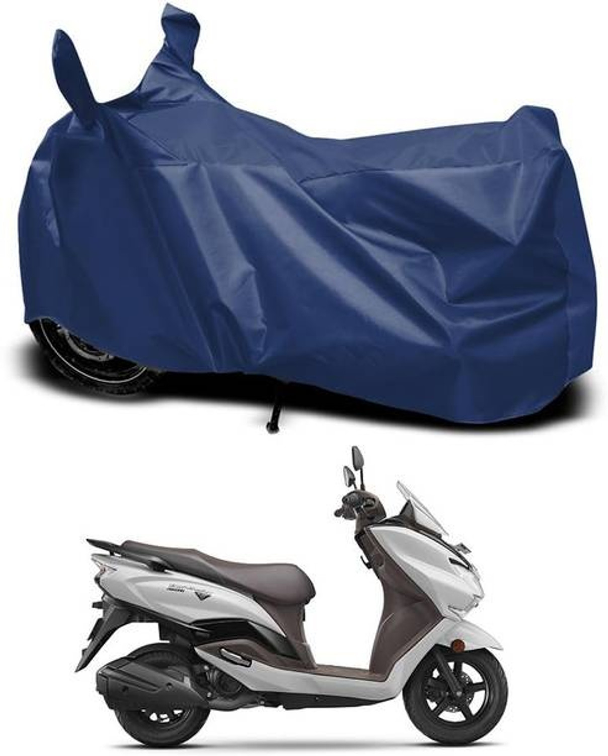 Image of AutoTen Waterproof Two Wheeler Cover for Honda (Activa 125, Black, Yellow)