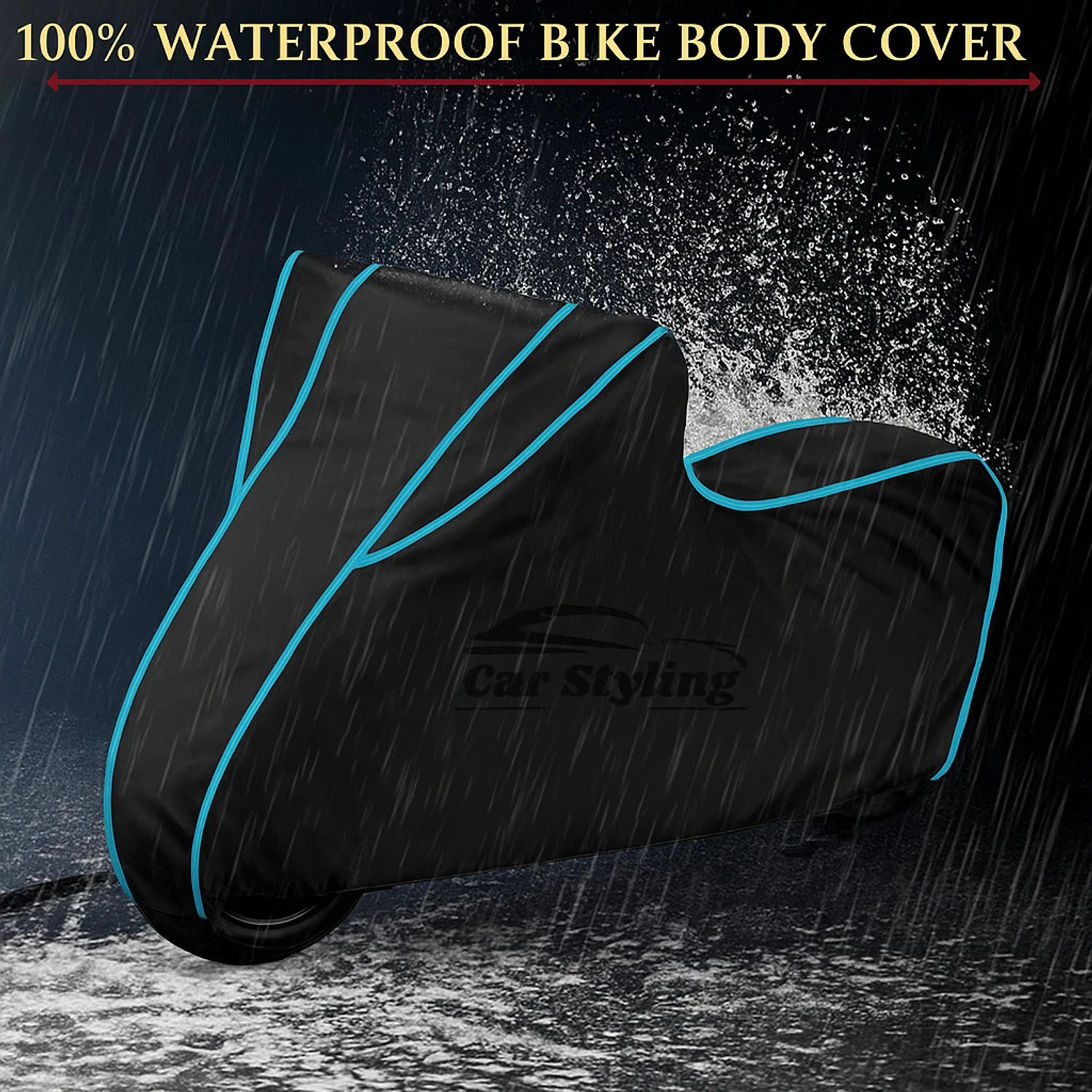 Image of Car Styling Waterproof Two Wheeler Cover for Bajaj (Pulsar N160, Multicolor)
