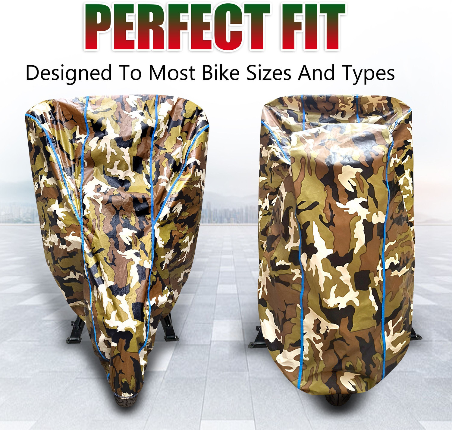 Image of Car Styling Waterproof Two Wheeler Cover for Bajaj (Pulsar N160, Multicolor)