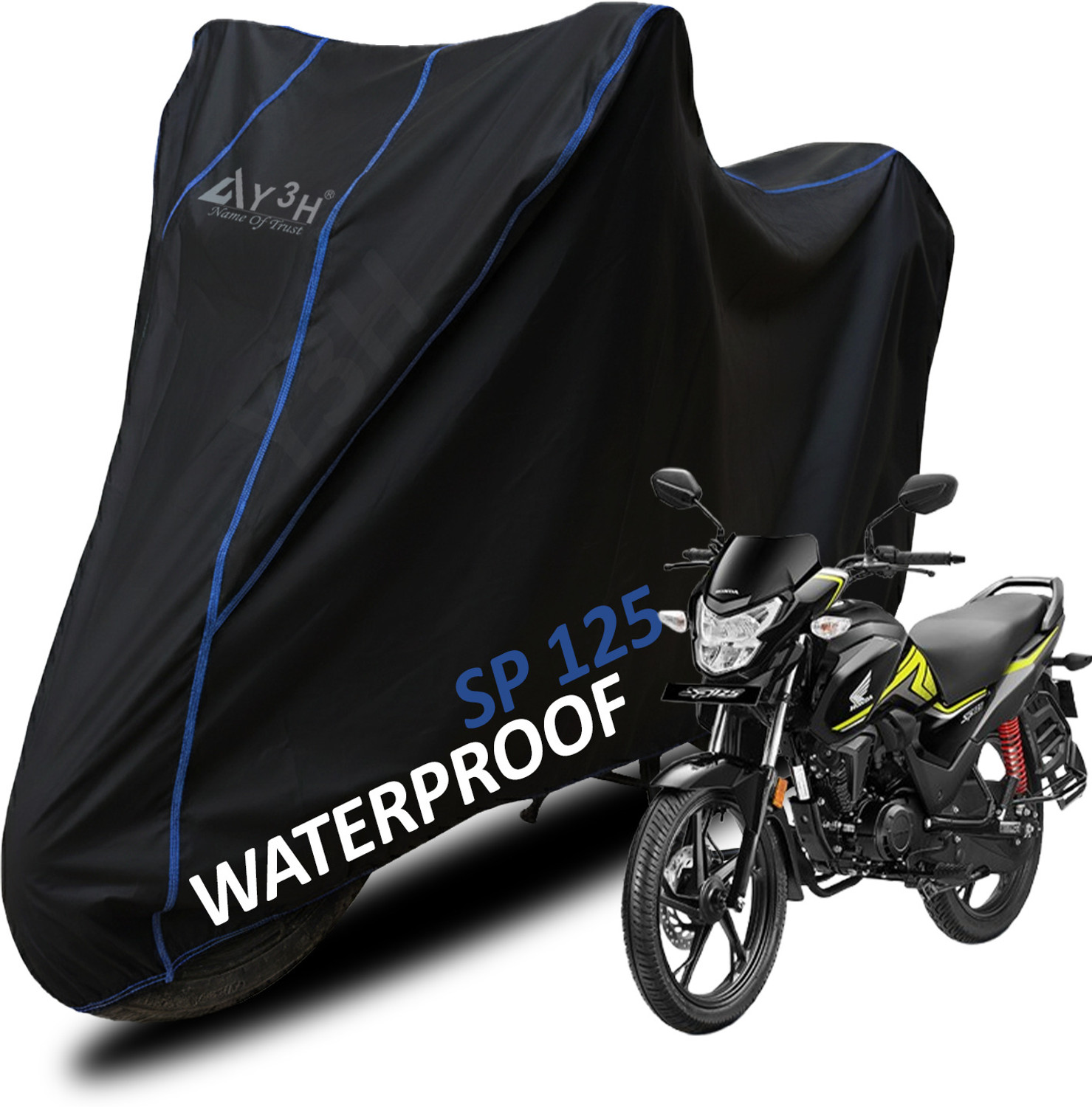 Image of FBC Waterproof Two Wheeler Cover for Yamaha (FZ, Silver)