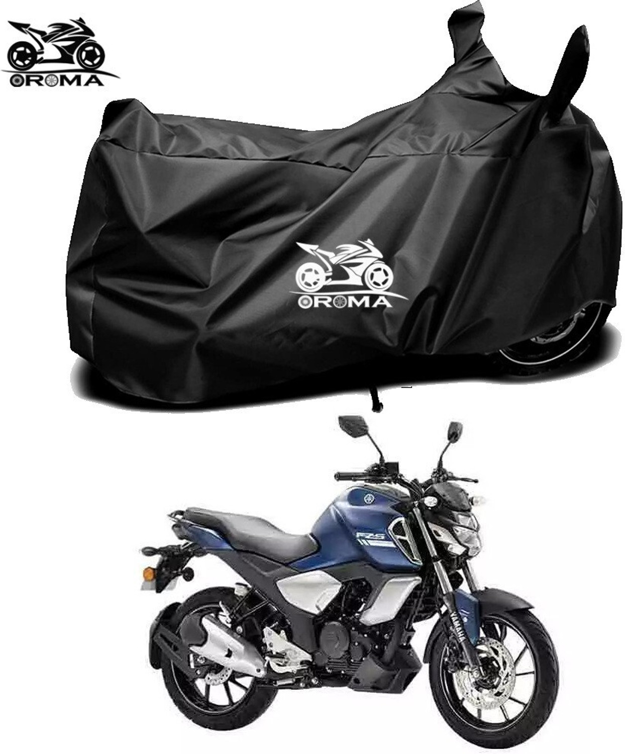 Image of FBC Waterproof Two Wheeler Cover for Yamaha (FZ, Silver)