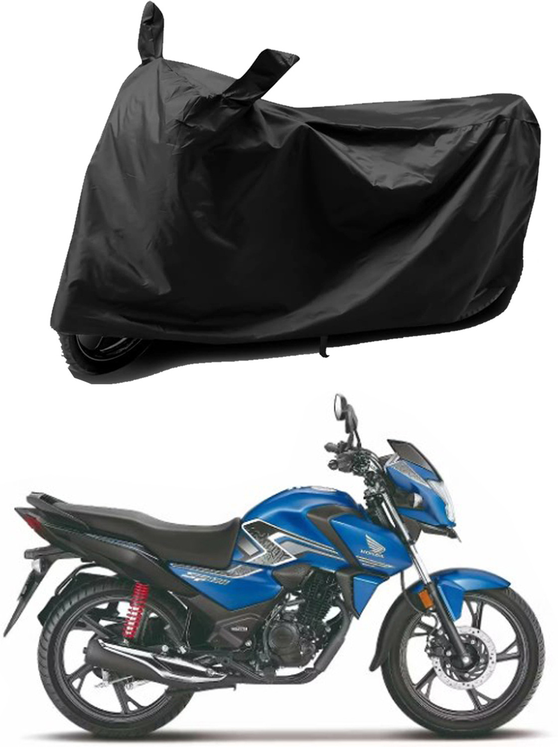 Image of FBC Waterproof Two Wheeler Cover for Bajaj (Pulsar 150, Black, Yellow)