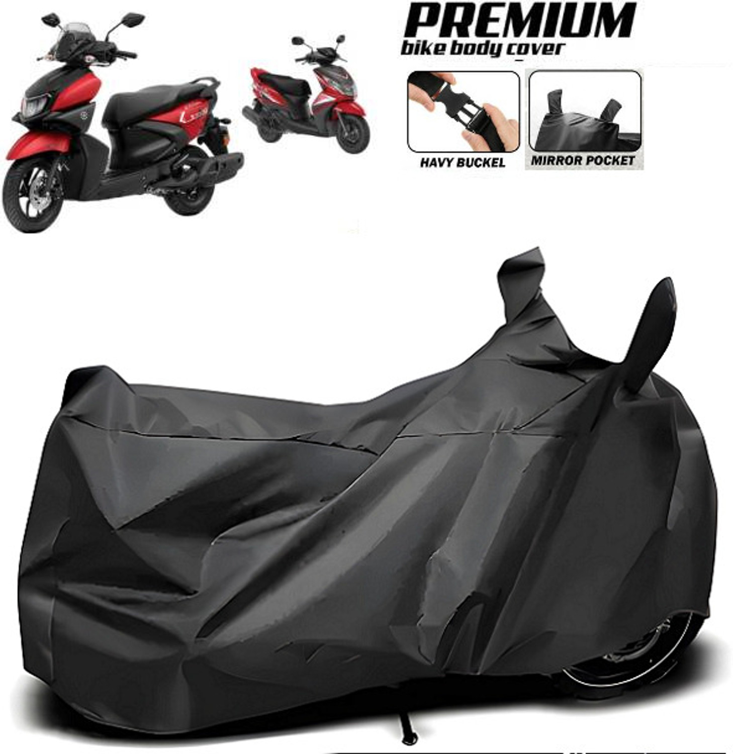 Image of FBC Waterproof Two Wheeler Cover for Yamaha (FZ, Silver)