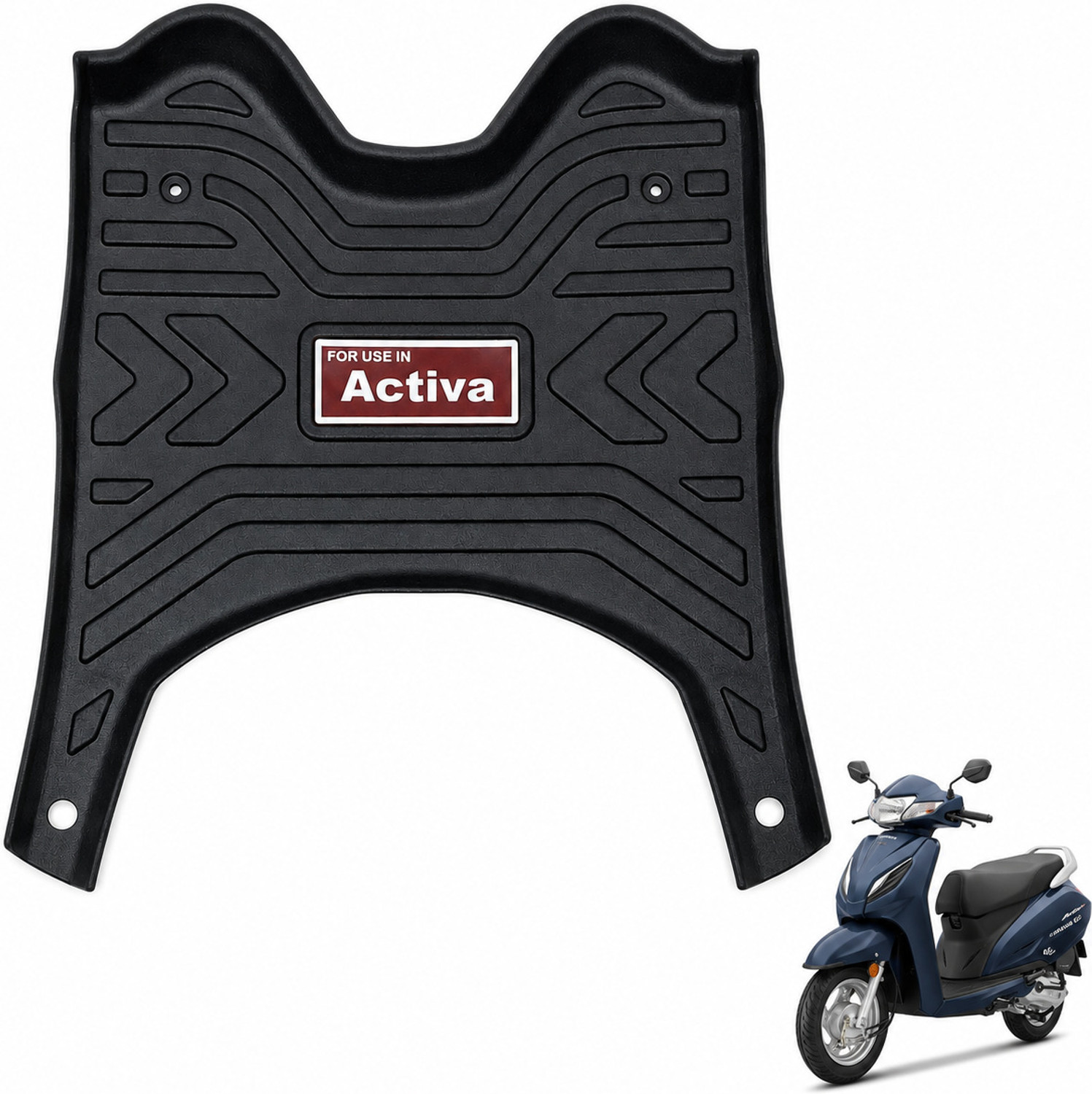 TA 7D Anti-Skid Rubber Foot Mat for Honda Activa 6G - Image 1
