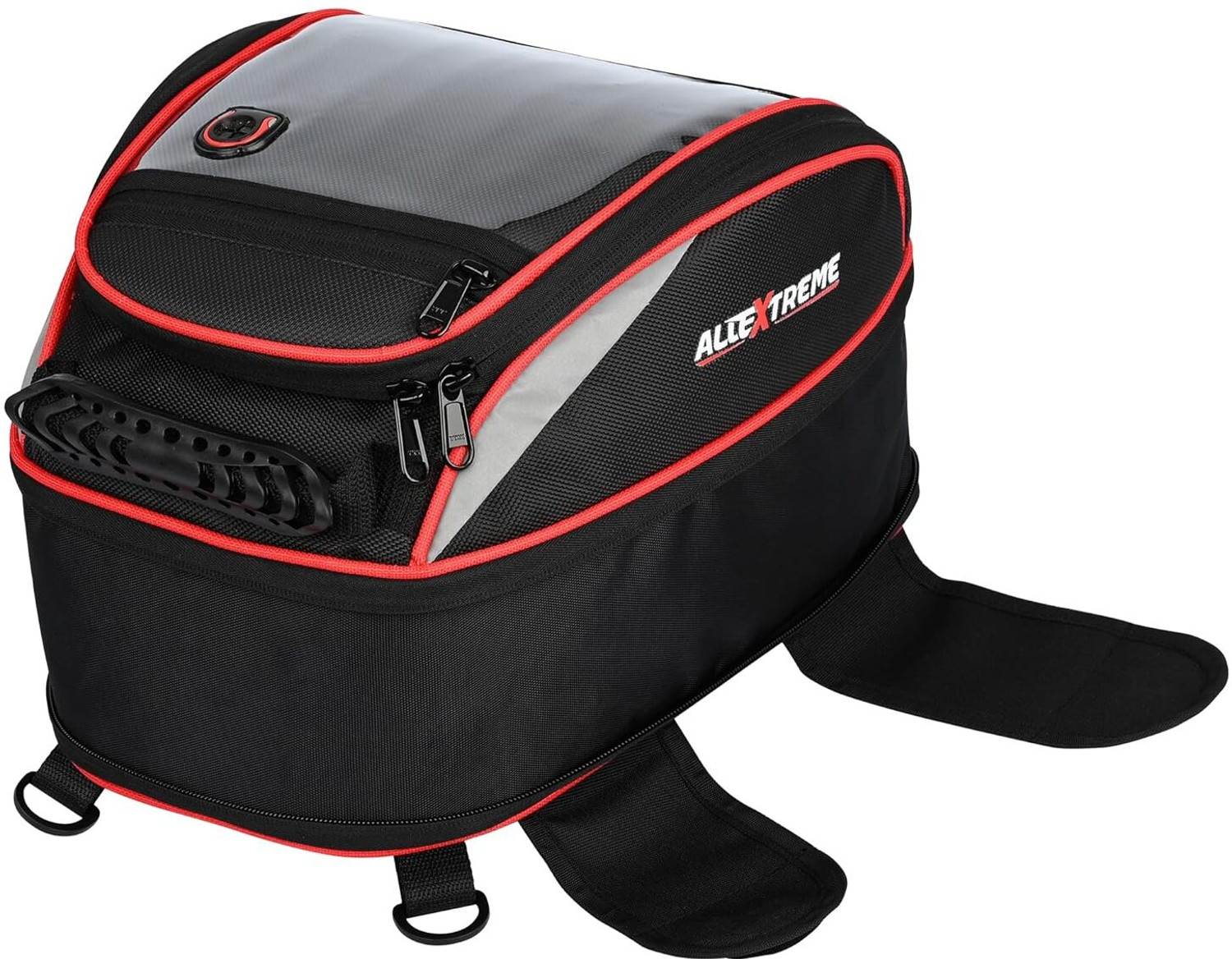 Image of Yumin Non Magnetic Tank Bag For All Bike Accessories Waterproof Cover Universal Luggage Box Black Polyester Motorbike Saddlebag (2.5 L)