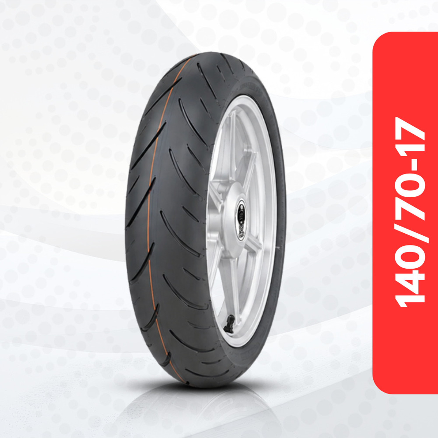 MRF 140/70-17 REVZ S TubeLess Rear Tyre - Image 1