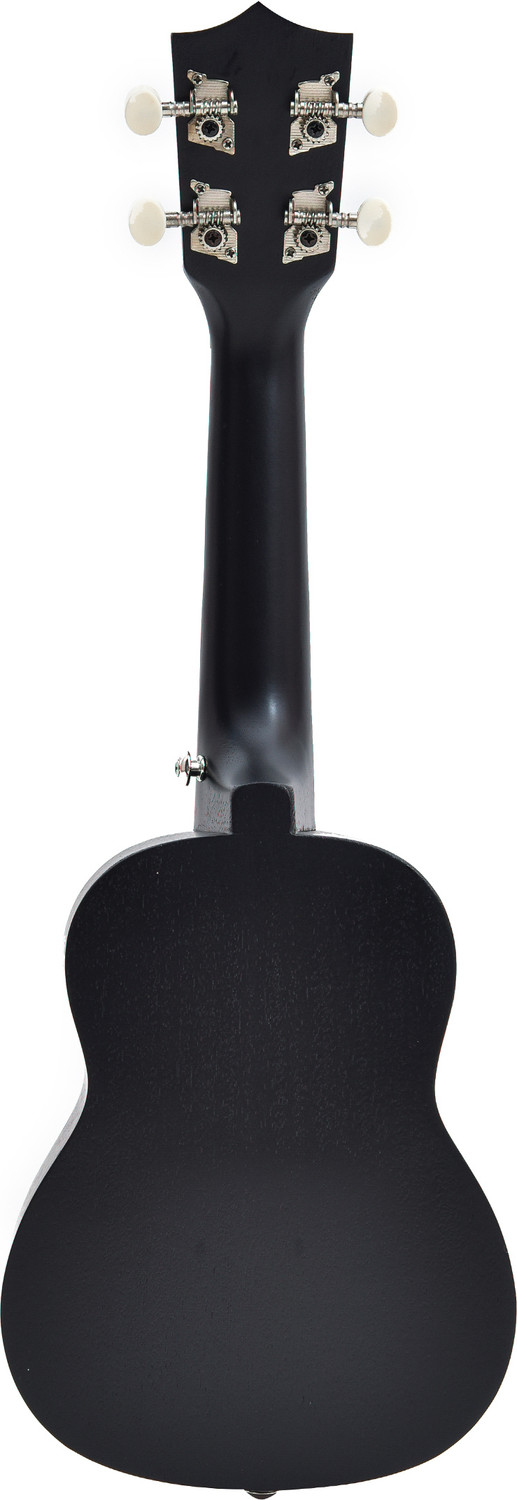 Image of BLUEBERRY UK-11 Black Soprano (21 Inch) Body Sapele and Mahogany Soprano Ukulele (Overall Length - 53 cm)