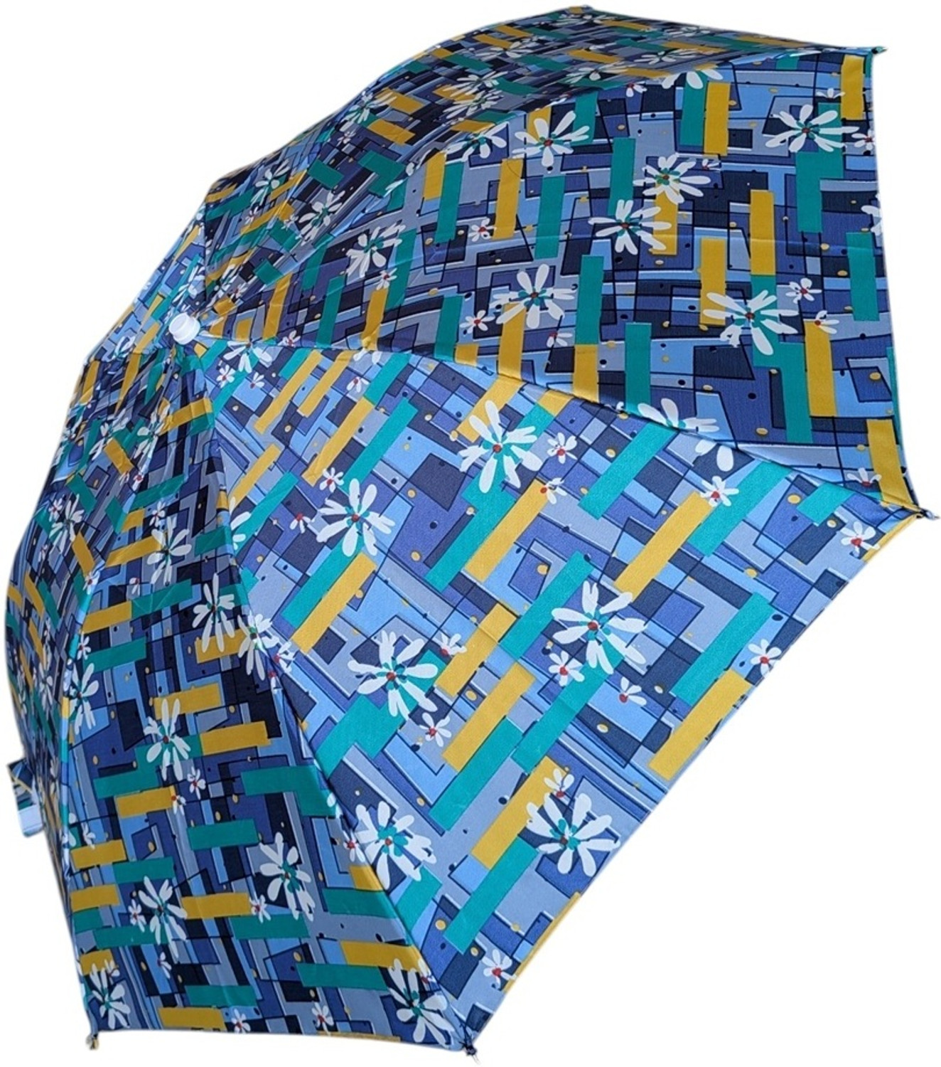 Image of Adorazone UV-Rays Safe 23 inch Large Size 3-Fold Umbrella, UV-Super Umbrella For Rain & Sun Umbrella (Silver)